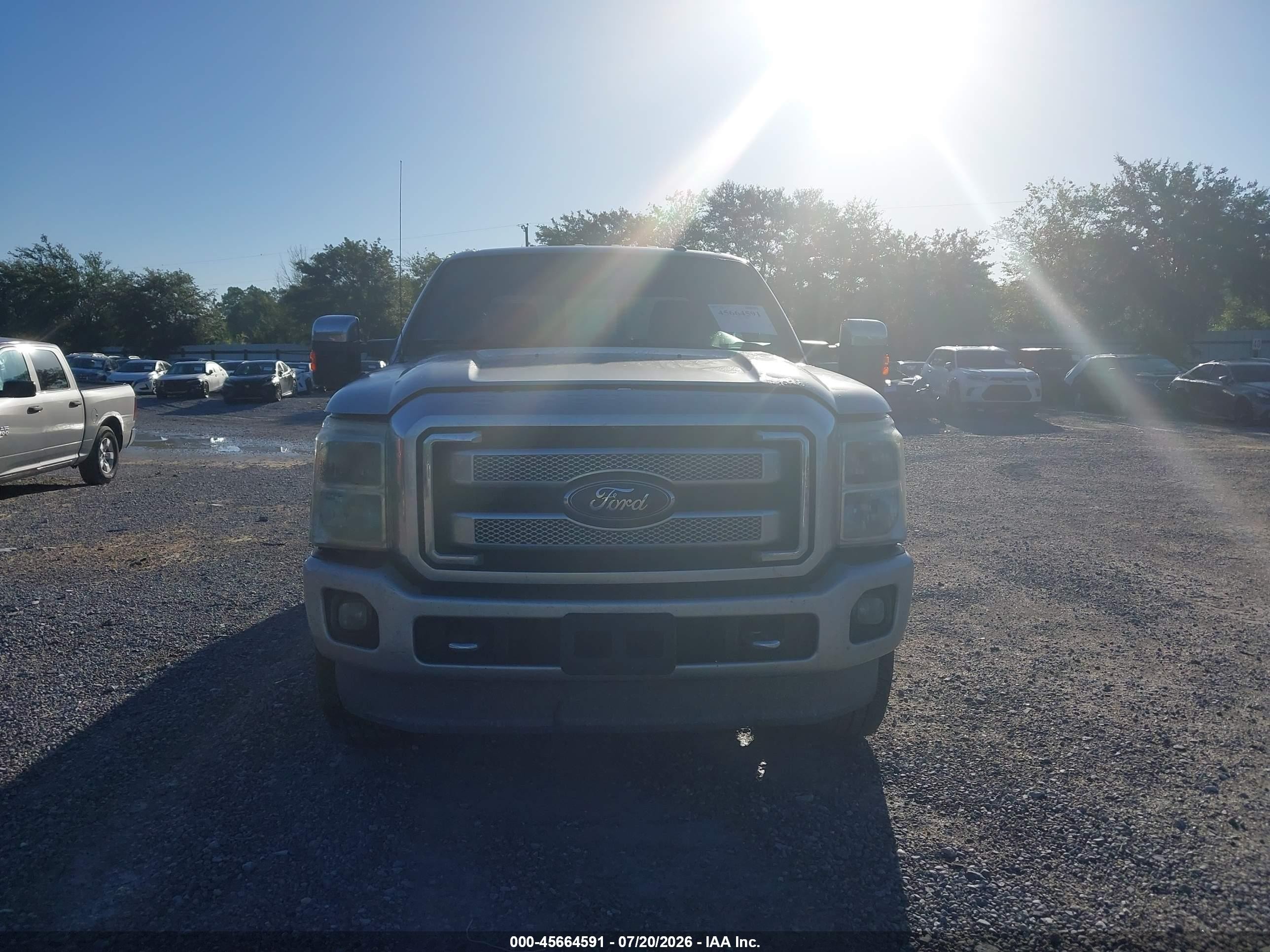 2013 Ford Super Duty F-250 Srw King Ranch/lariat/platinum/xl/xlt Silver vin: 1FT7W2BT9DEA89835