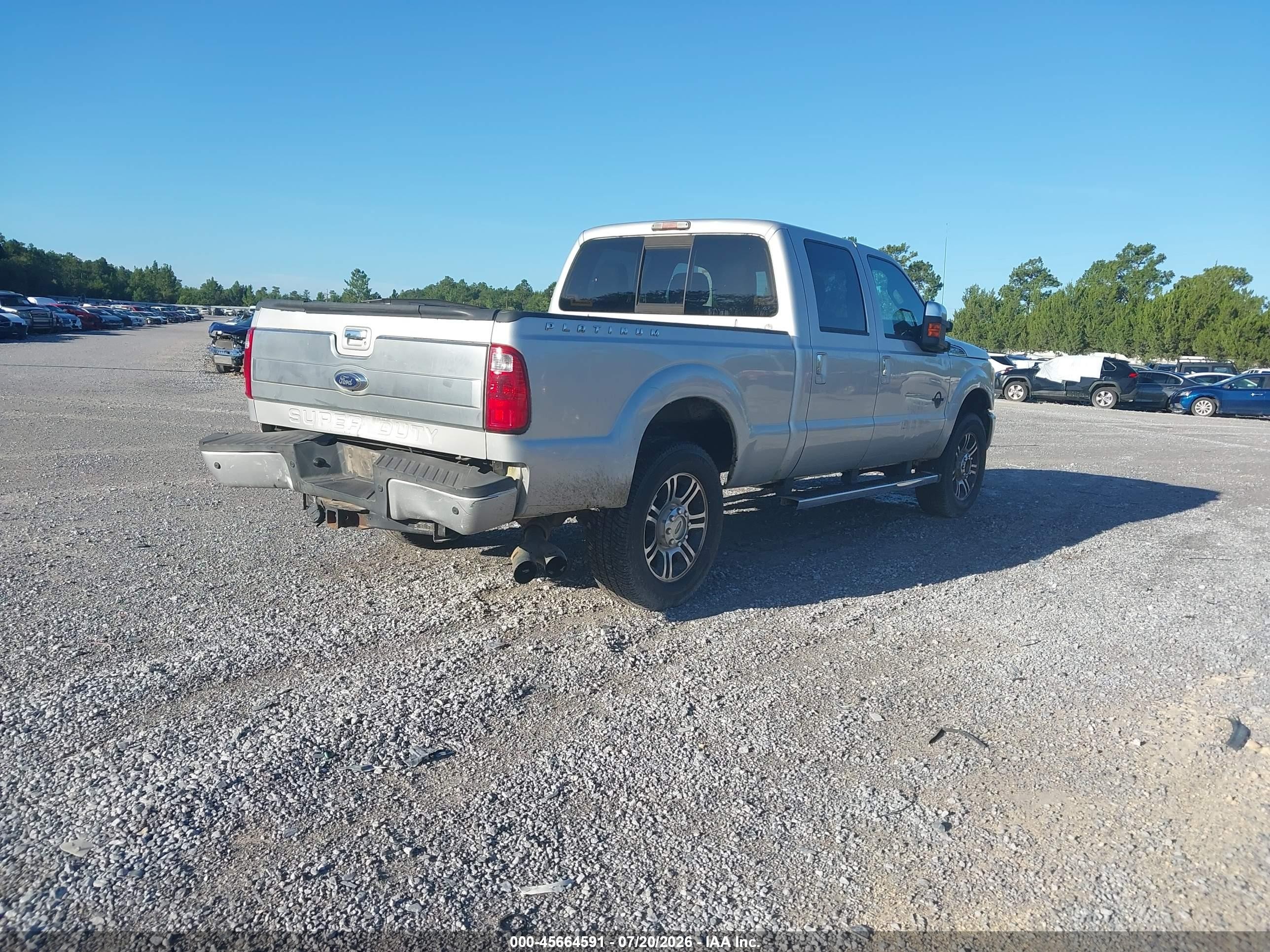 2013 Ford Super Duty F-250 Srw King Ranch/lariat/platinum/xl/xlt Silver vin: 1FT7W2BT9DEA89835