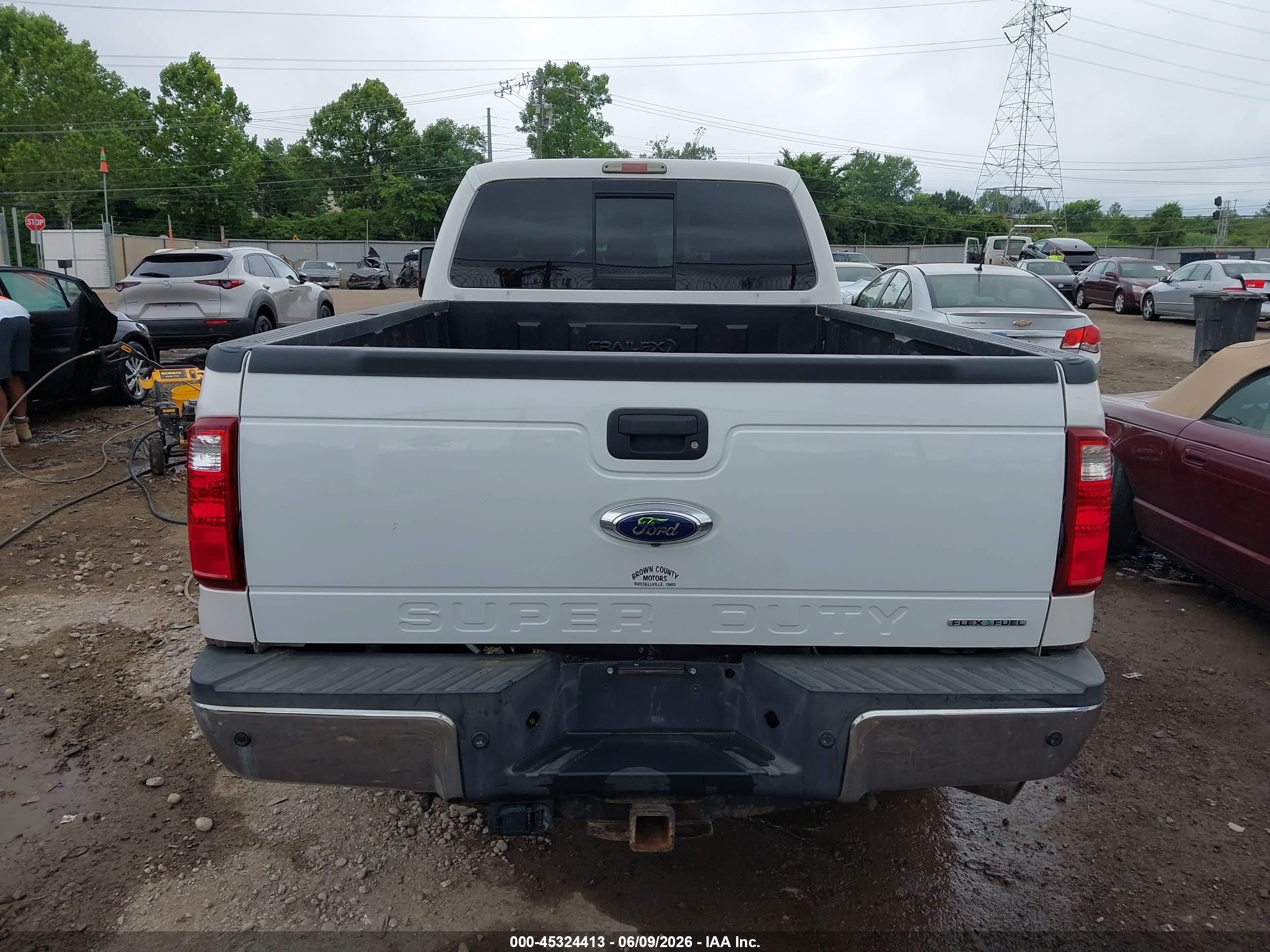 2013 Ford F-250 Lariat White vin: 1FT7W2BT9DEB27967