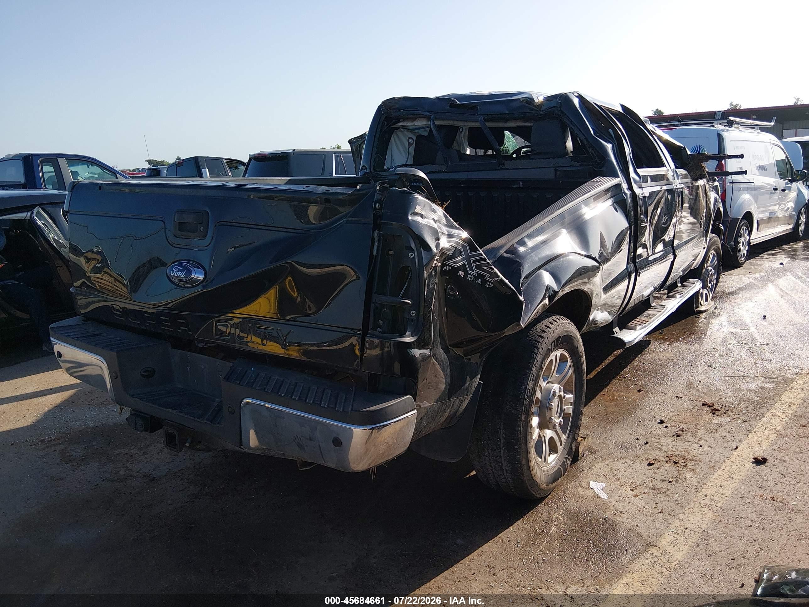 2014 Ford F-250 Lariat Black vin: 1FT7W2BT9EEB40770