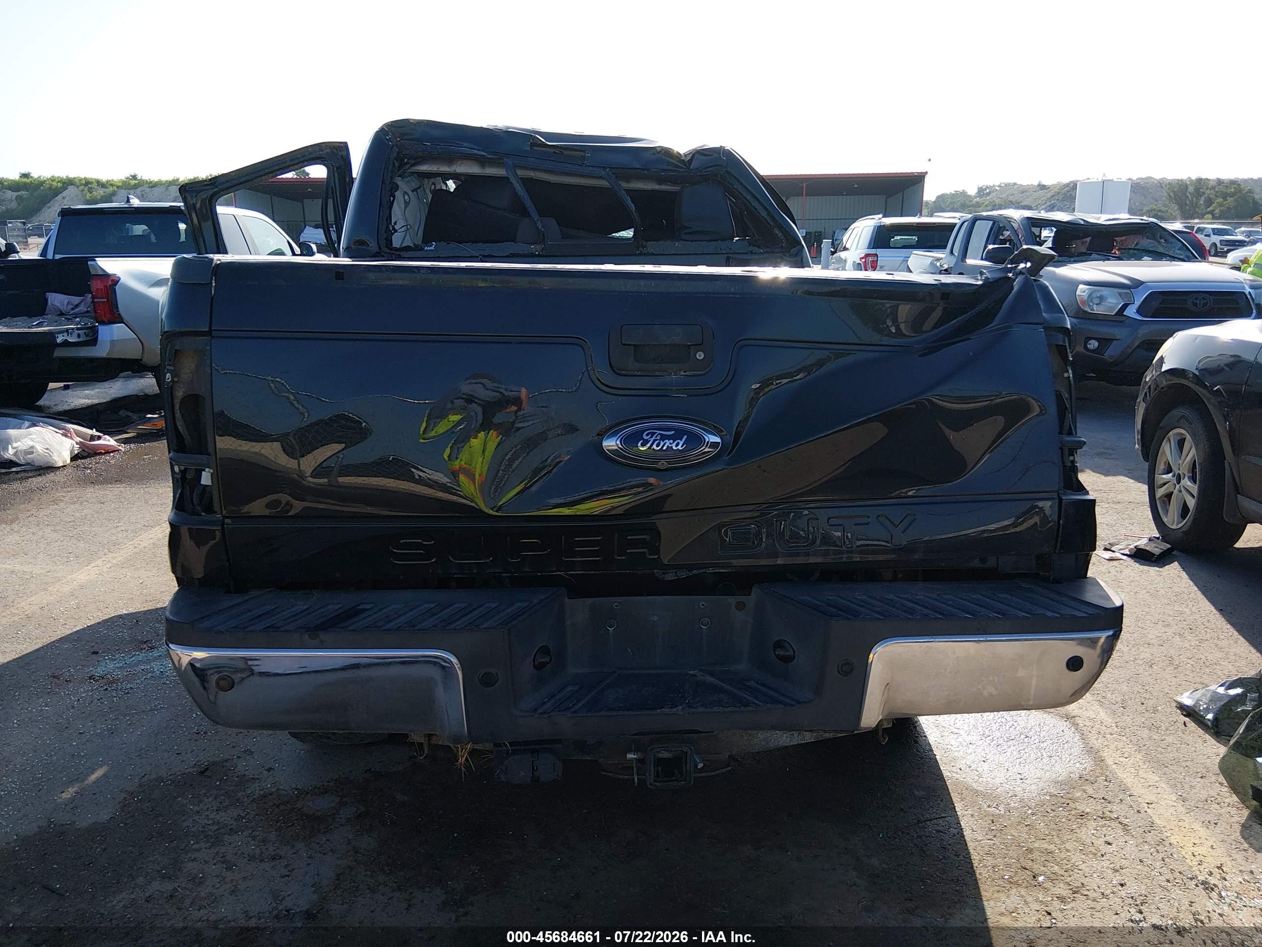 2014 Ford F-250 Lariat Black vin: 1FT7W2BT9EEB40770