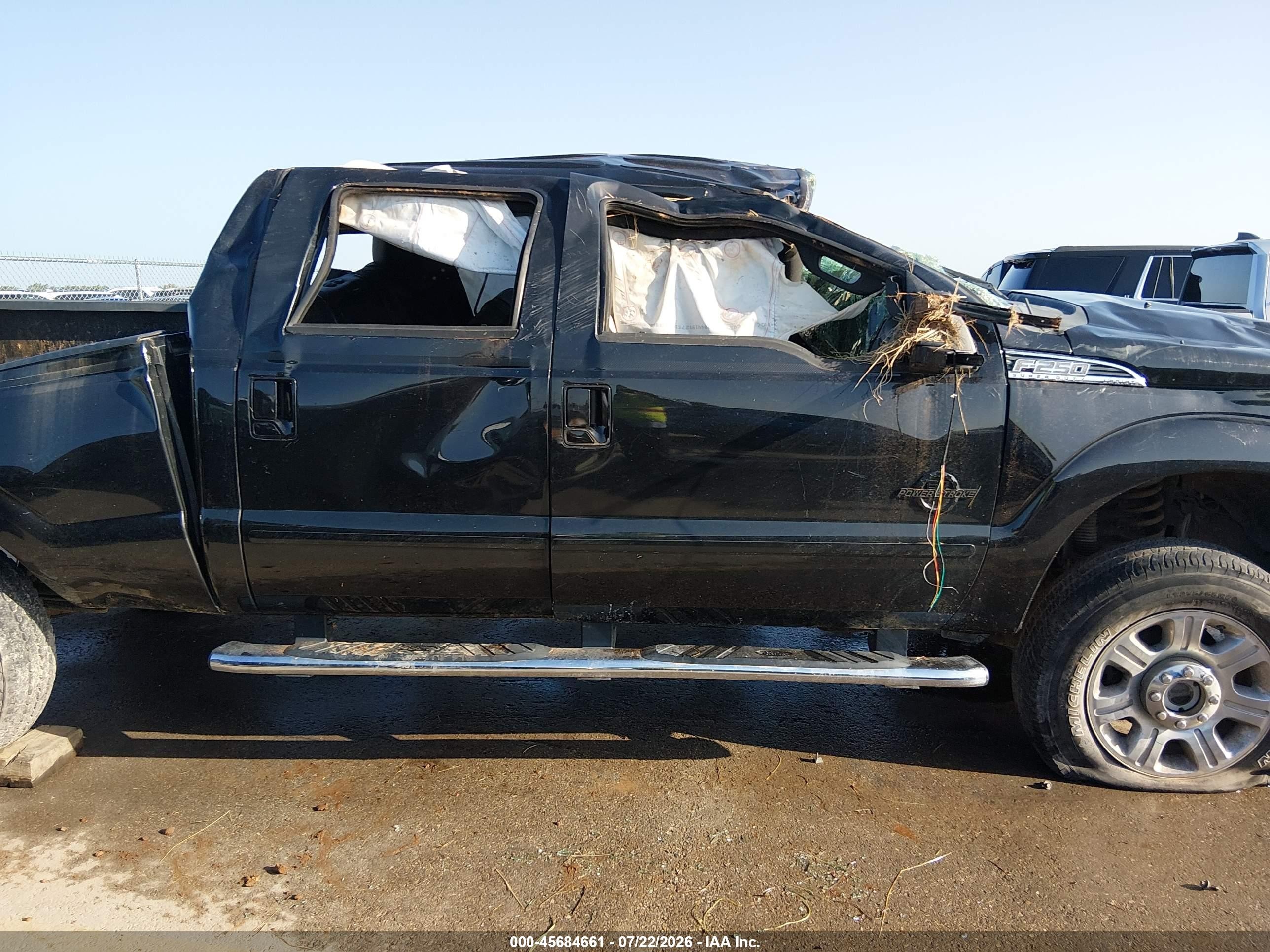 2014 Ford F-250 Lariat Black vin: 1FT7W2BT9EEB40770
