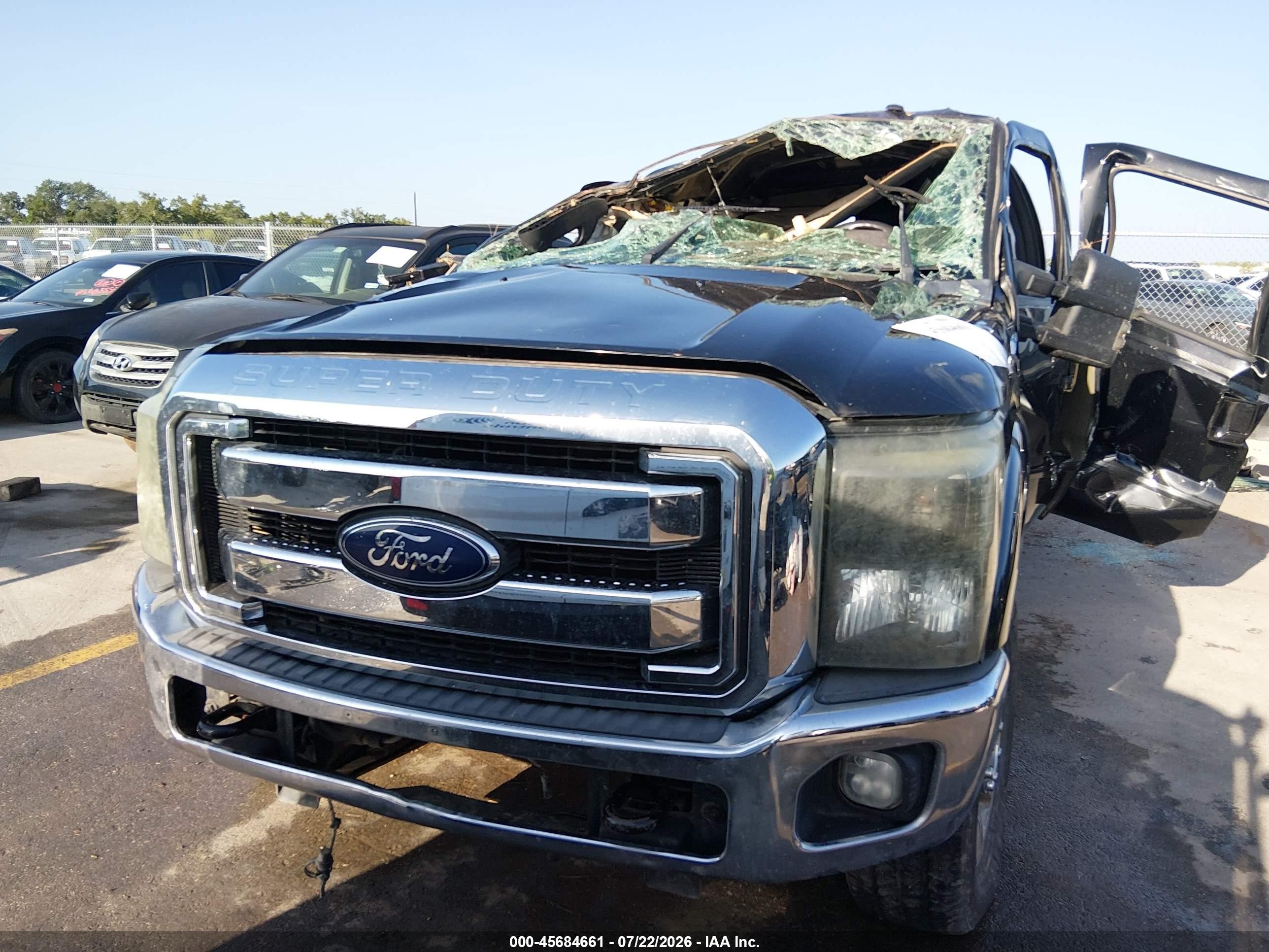 2014 Ford F-250 Lariat Black vin: 1FT7W2BT9EEB40770