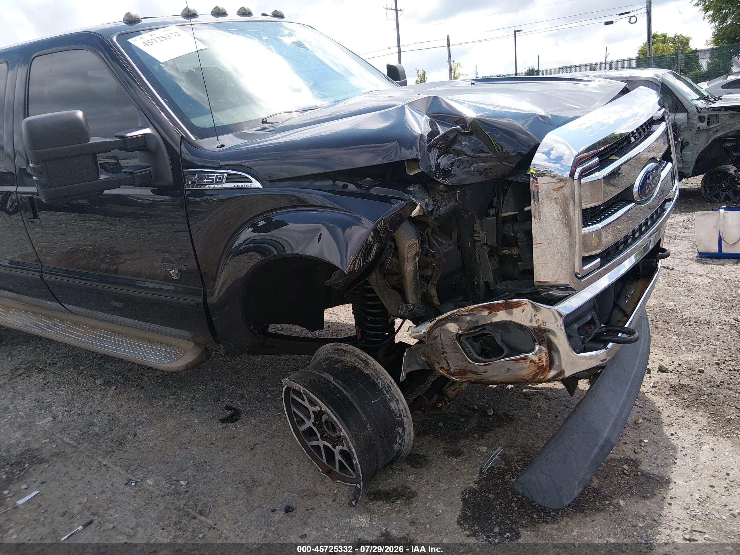 2014 Ford F-250 Lariat Black vin: 1FT7W2BT9EEB59125