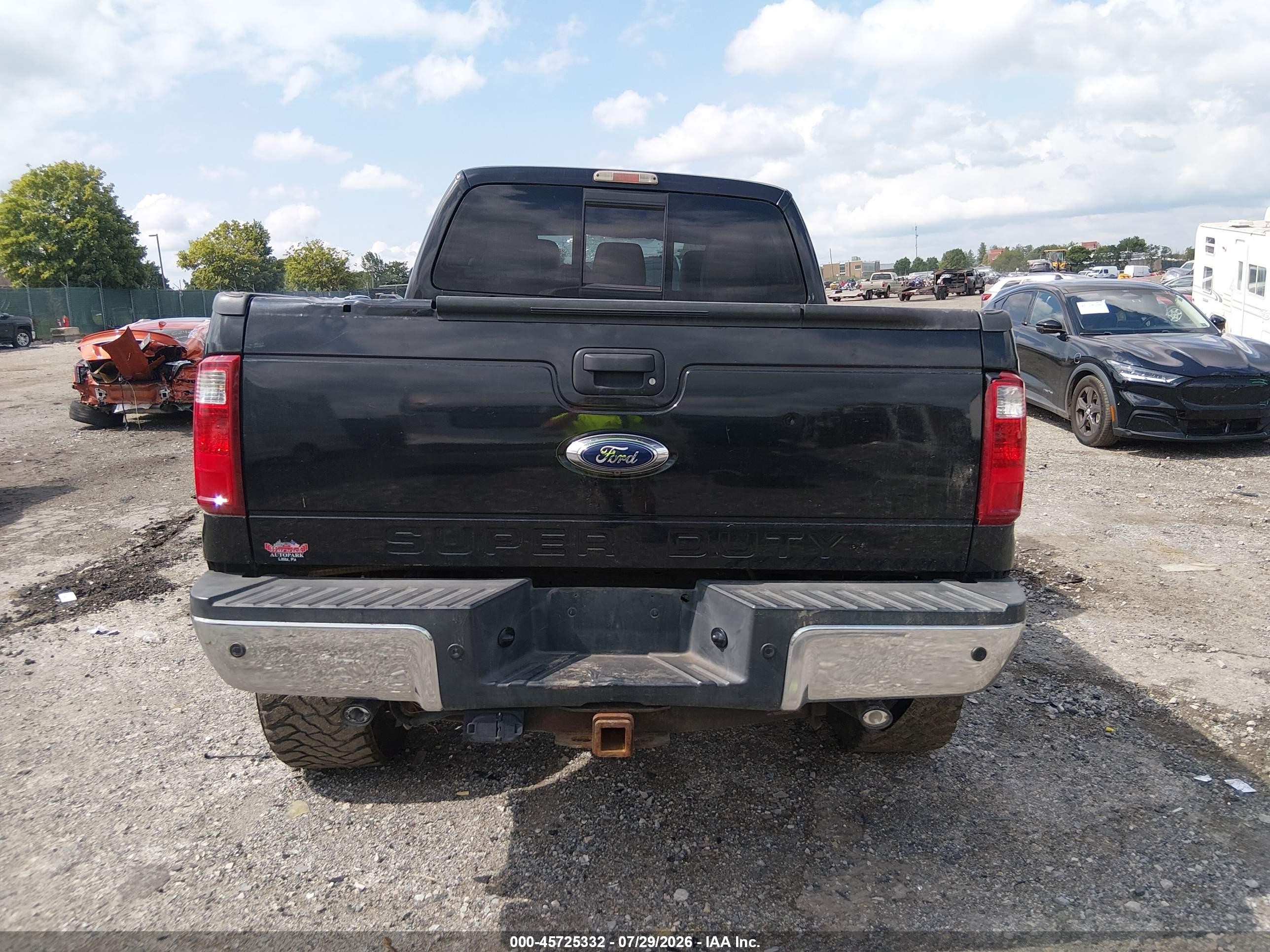 2014 Ford F-250 Lariat Black vin: 1FT7W2BT9EEB59125