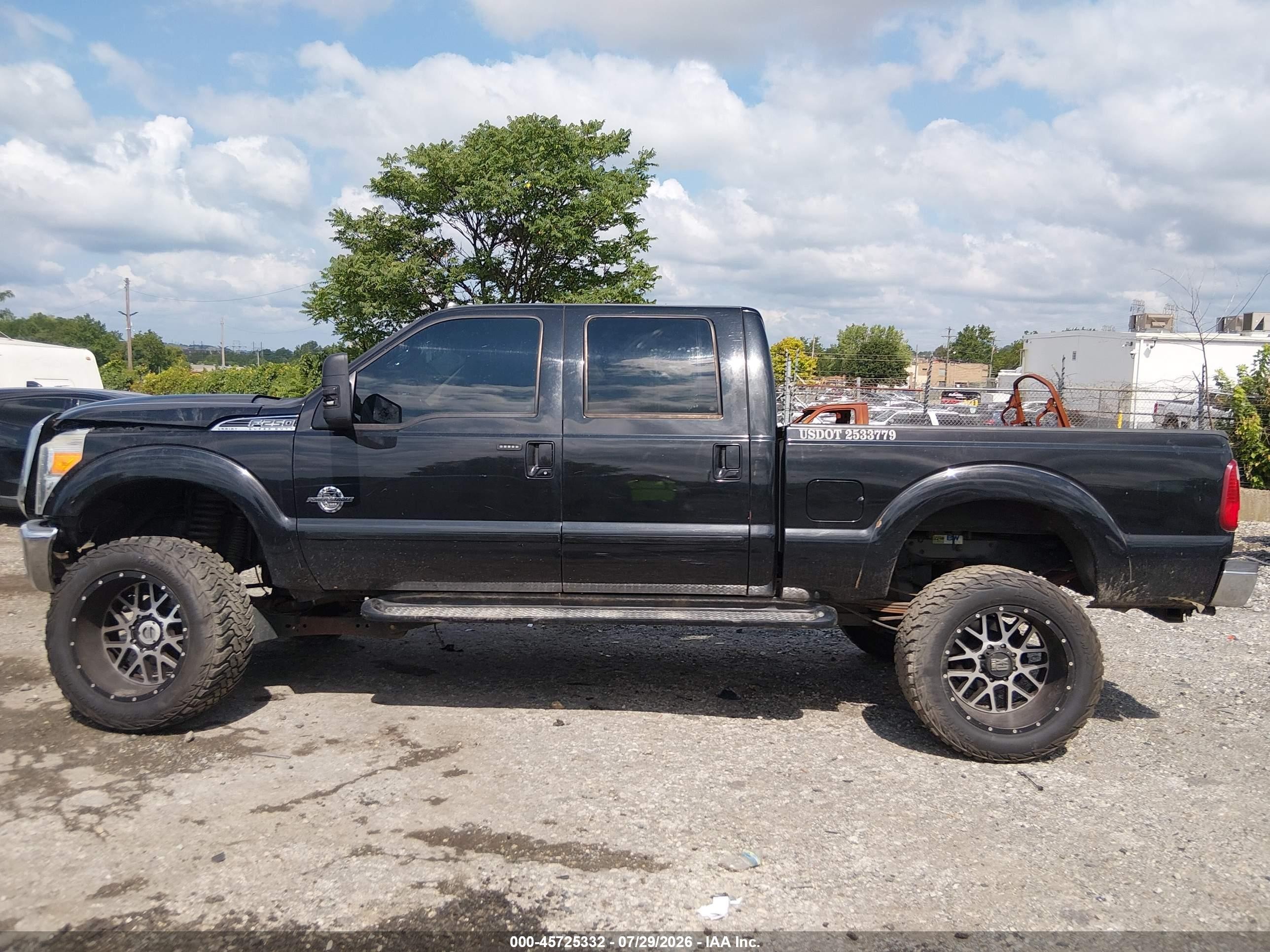 2014 Ford F-250 Lariat Black vin: 1FT7W2BT9EEB59125