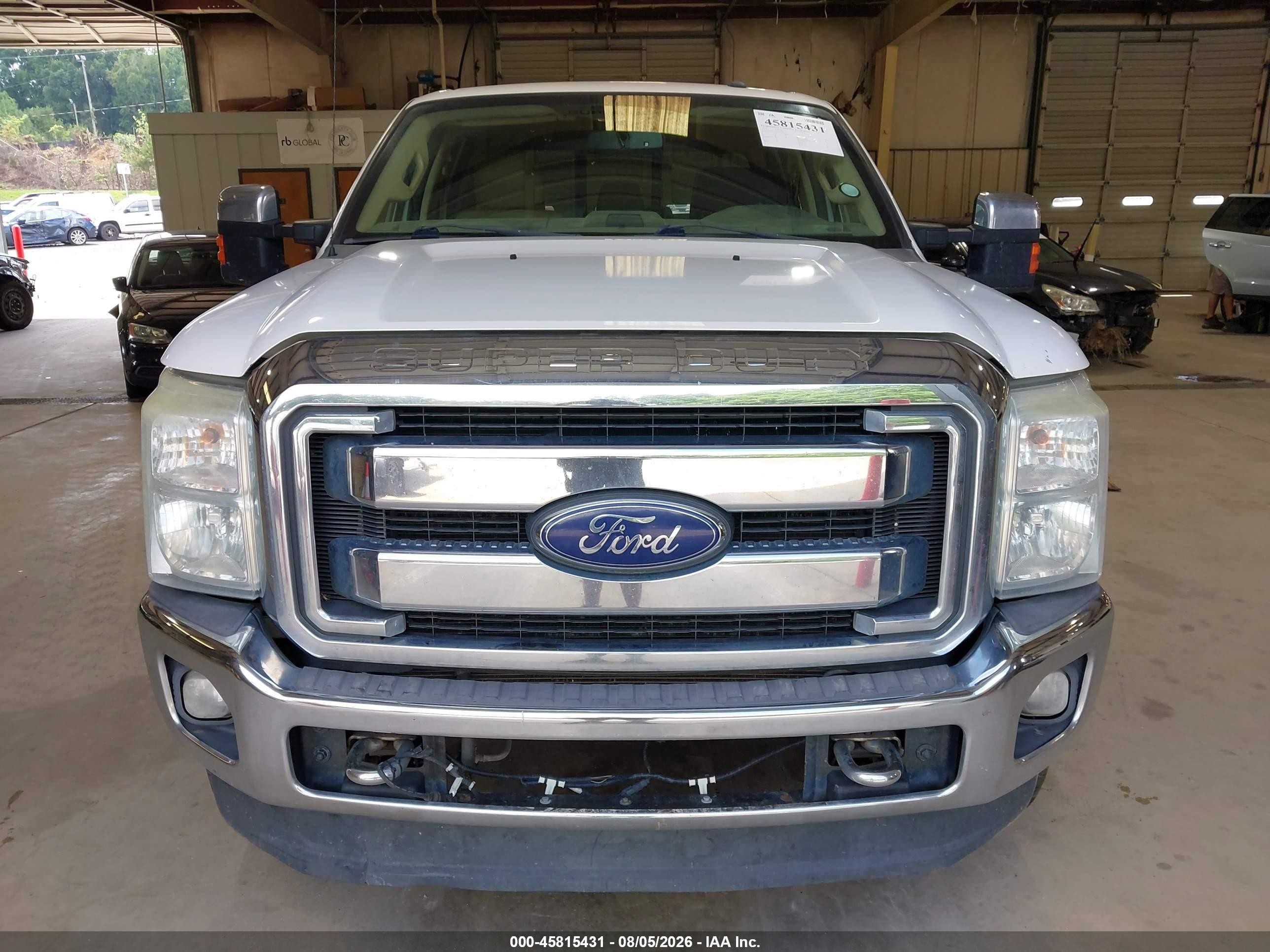 2014 Ford F-250 Lariat White vin: 1FT7W2BT9EEB73235