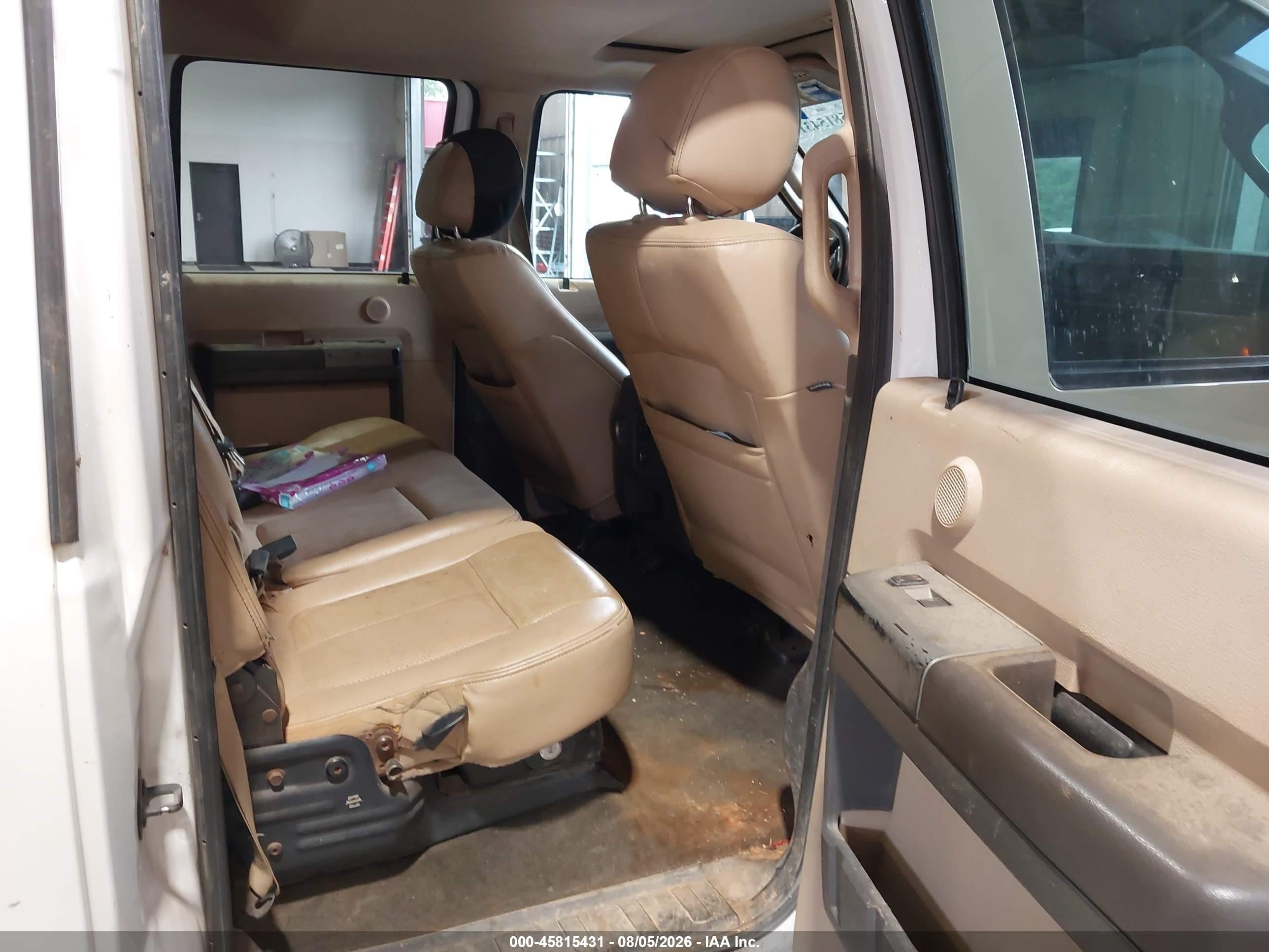 2014 Ford F-250 Lariat White vin: 1FT7W2BT9EEB73235