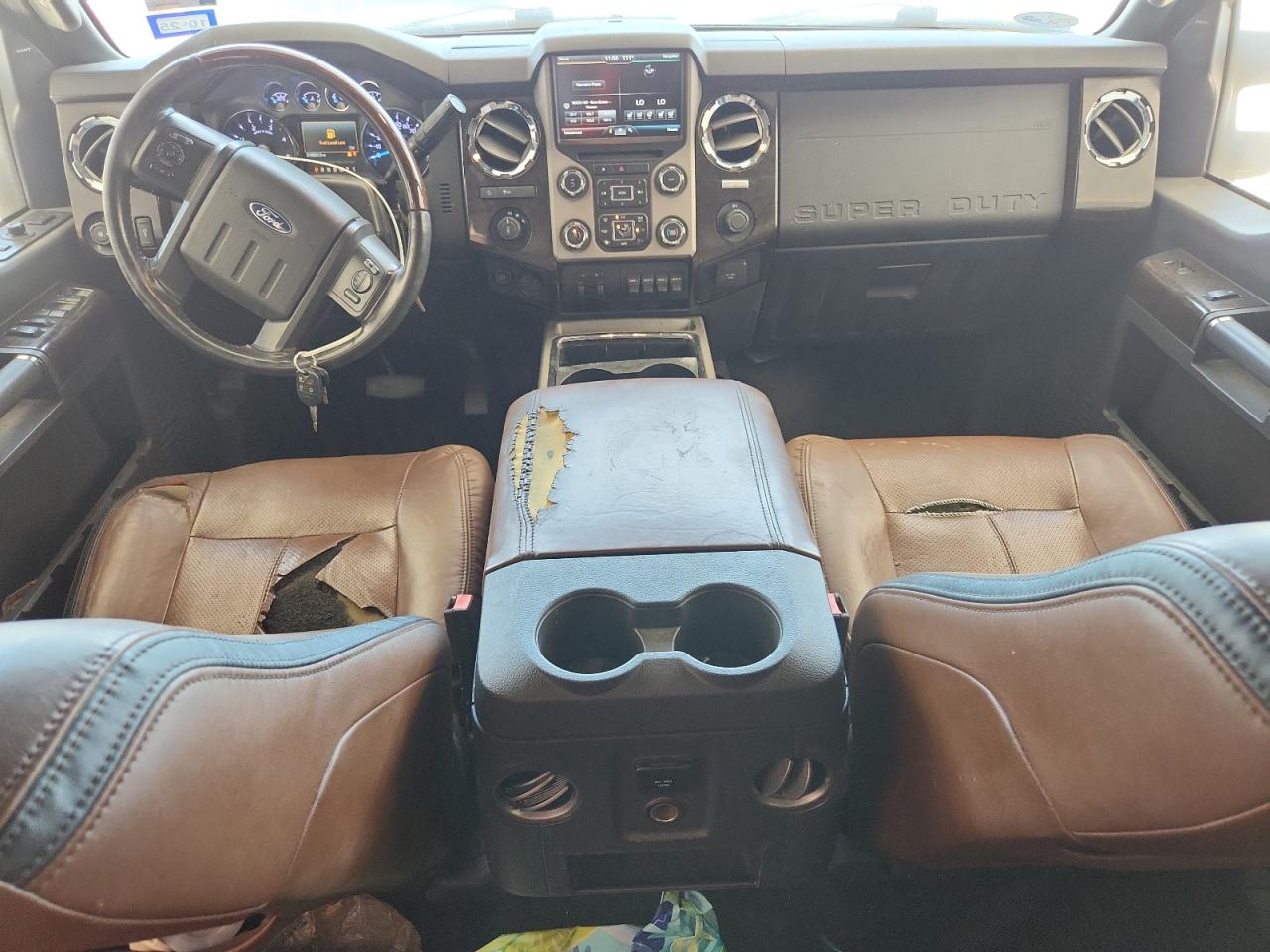 2015 Ford F250 Super Duty Black vin: 1FT7W2BT9FEA26771 Damage: Right Front Seat Cushion, Torn, 6 To 7 Inches