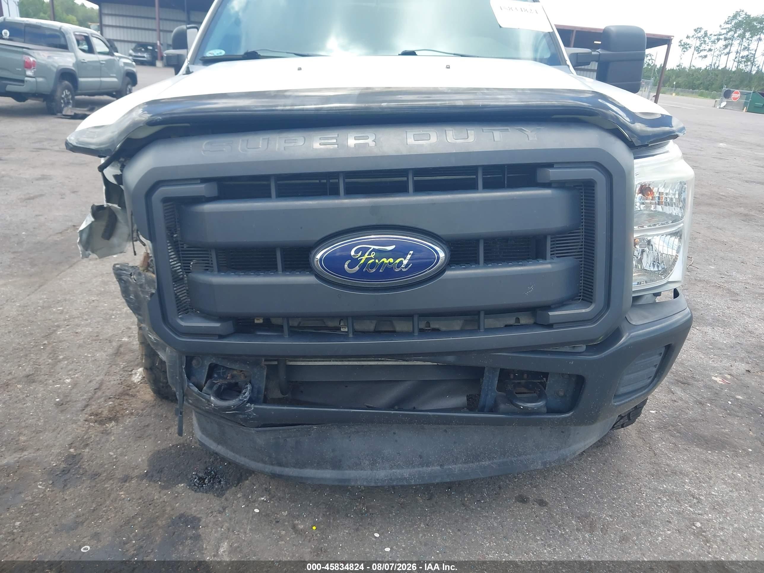 2016 Ford F-250 Xl White vin: 1FT7W2BT9GEA83246
