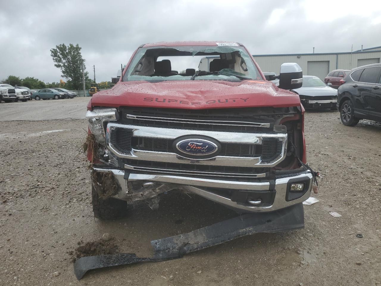2021 Ford F250 Super Duty Красный vin: 1FT7W2BT9MEC37403