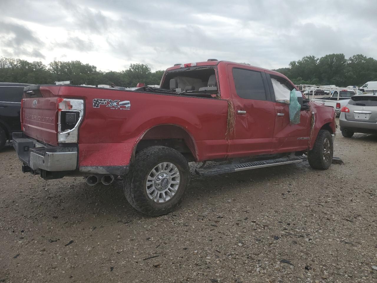 2021 Ford F250 Super Duty Красный vin: 1FT7W2BT9MEC37403