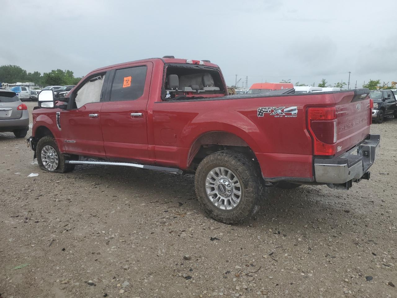 2021 Ford F250 Super Duty Красный vin: 1FT7W2BT9MEC37403