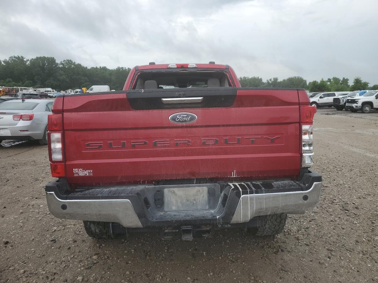 2021 Ford F250 Super Duty Красный vin: 1FT7W2BT9MEC37403