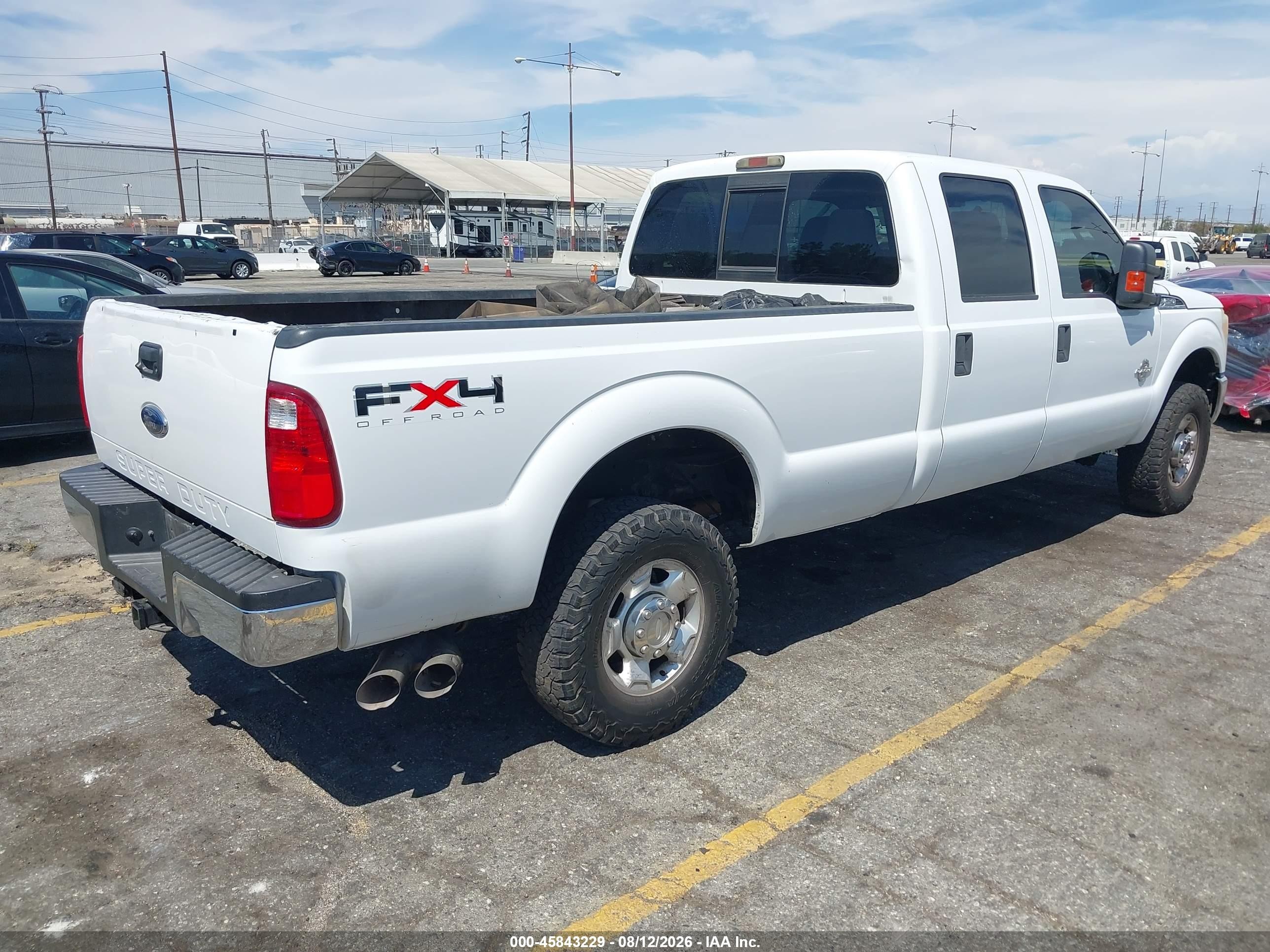 2011 Ford F-250 Xlt White vin: 1FT7W2BTXBEA17541