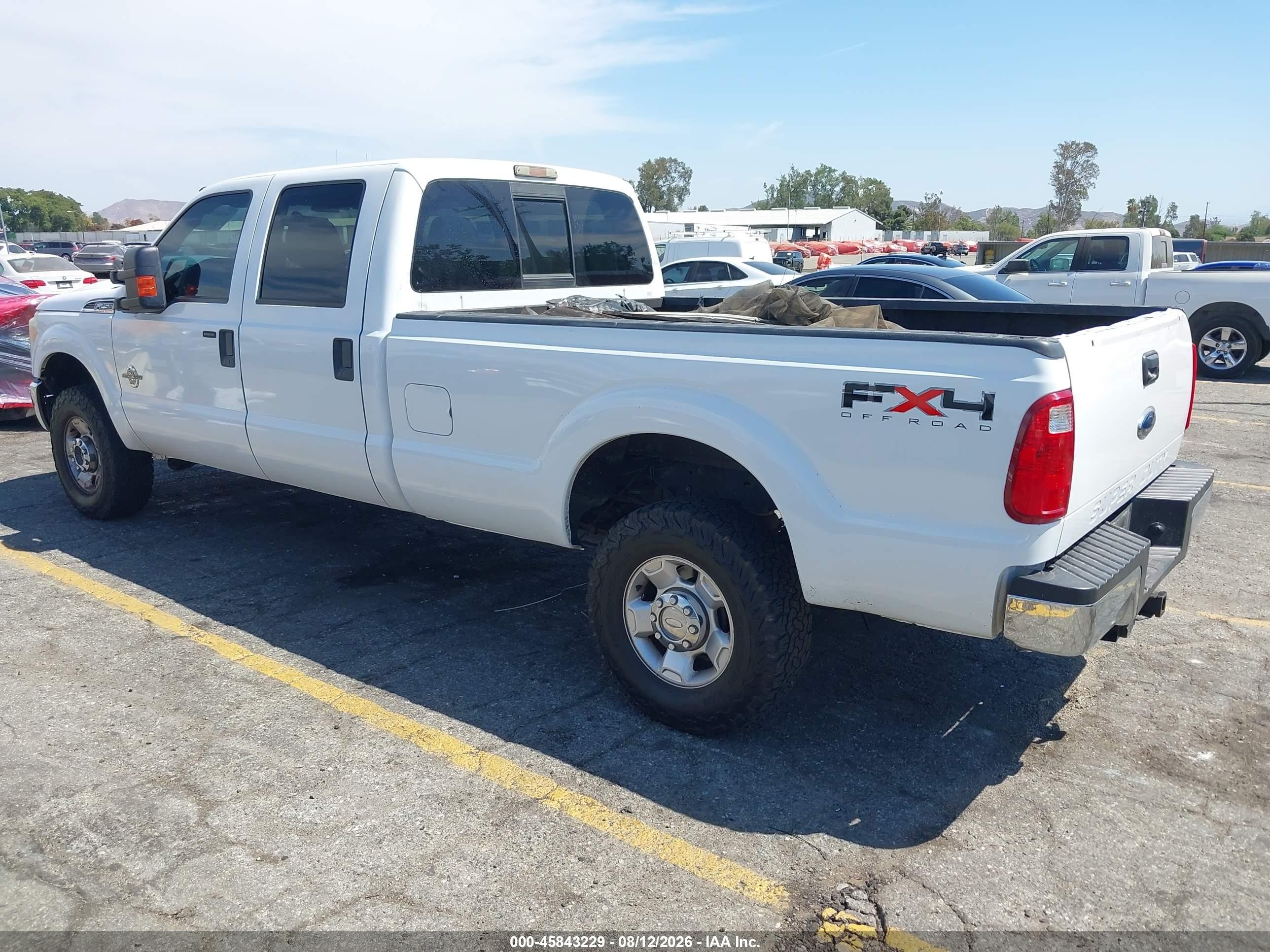 2011 Ford F-250 Xlt White vin: 1FT7W2BTXBEA17541