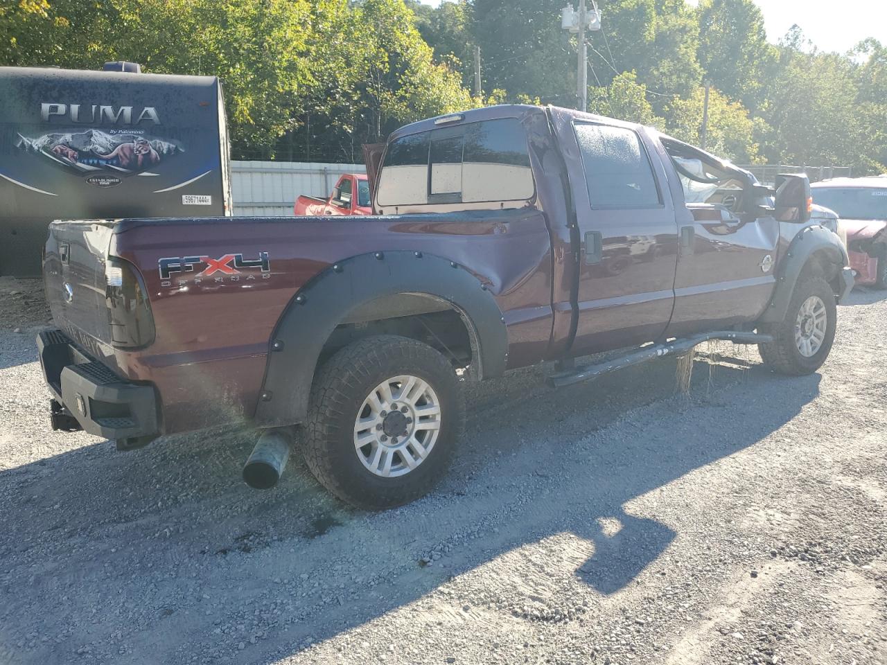 2011 Ford F250 Super Duty Maroon vin: 1FT7W2BTXBEA34677