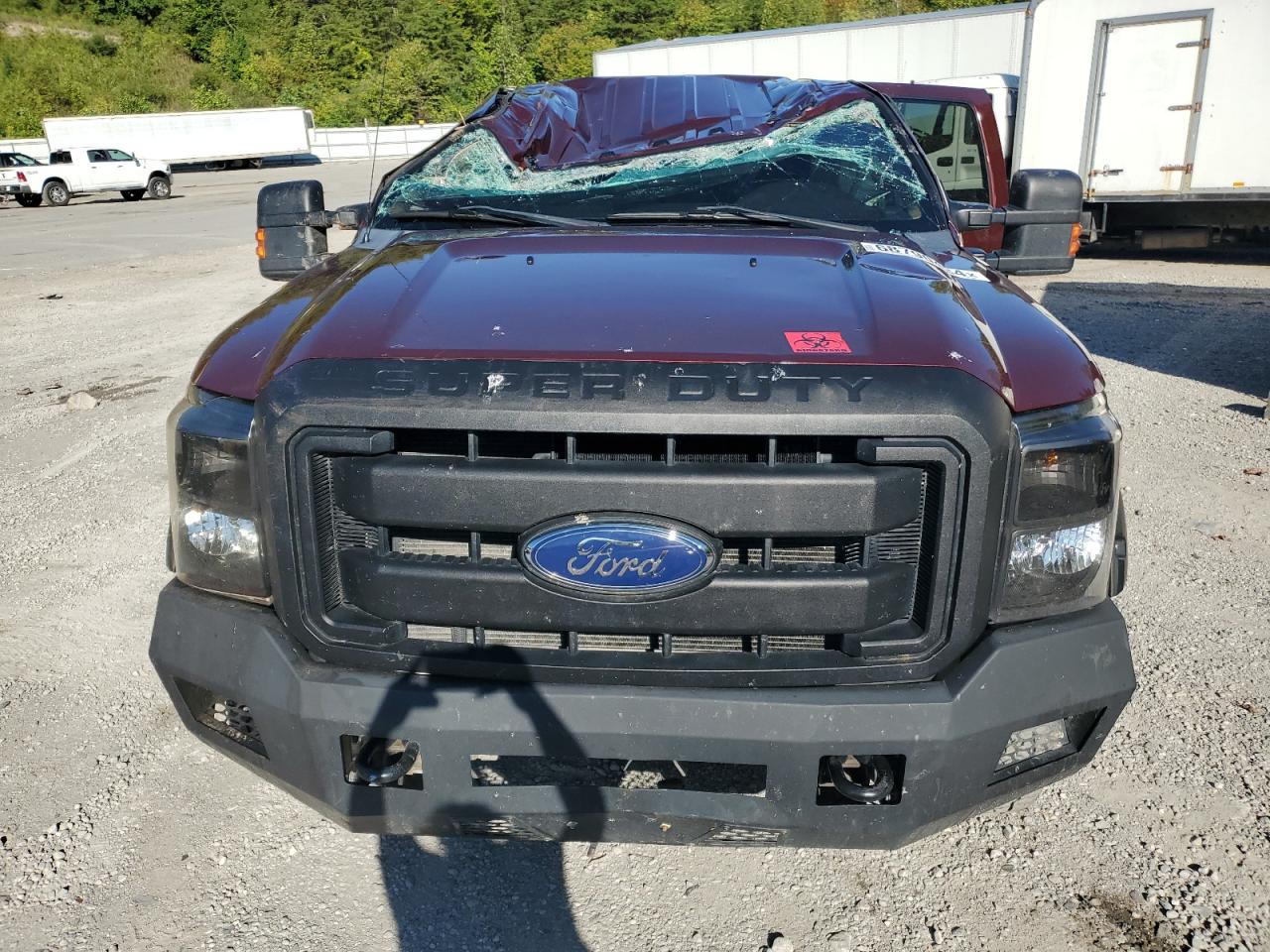 2011 Ford F250 Super Duty Maroon vin: 1FT7W2BTXBEA34677