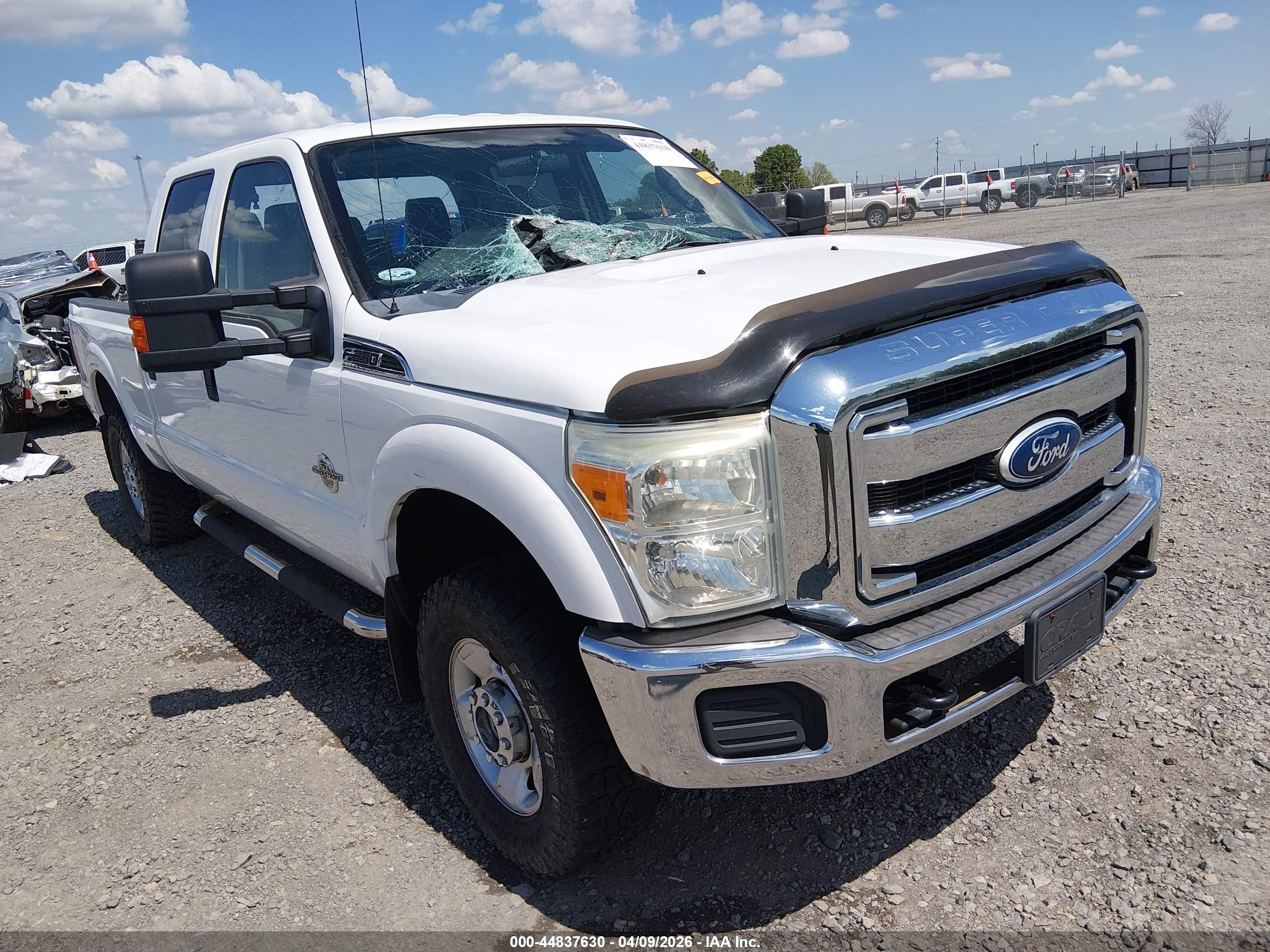 2011 Ford F-250 Xlt White vin: 1FT7W2BTXBEA68392