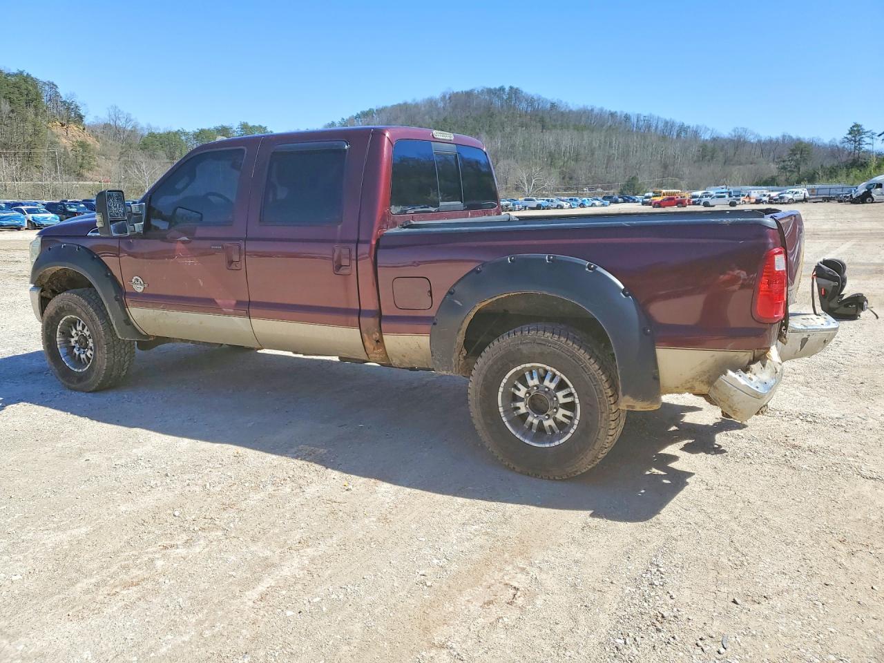 2011 Ford F250 Super Duty Burgundy vin: 1FT7W2BTXBEB94235