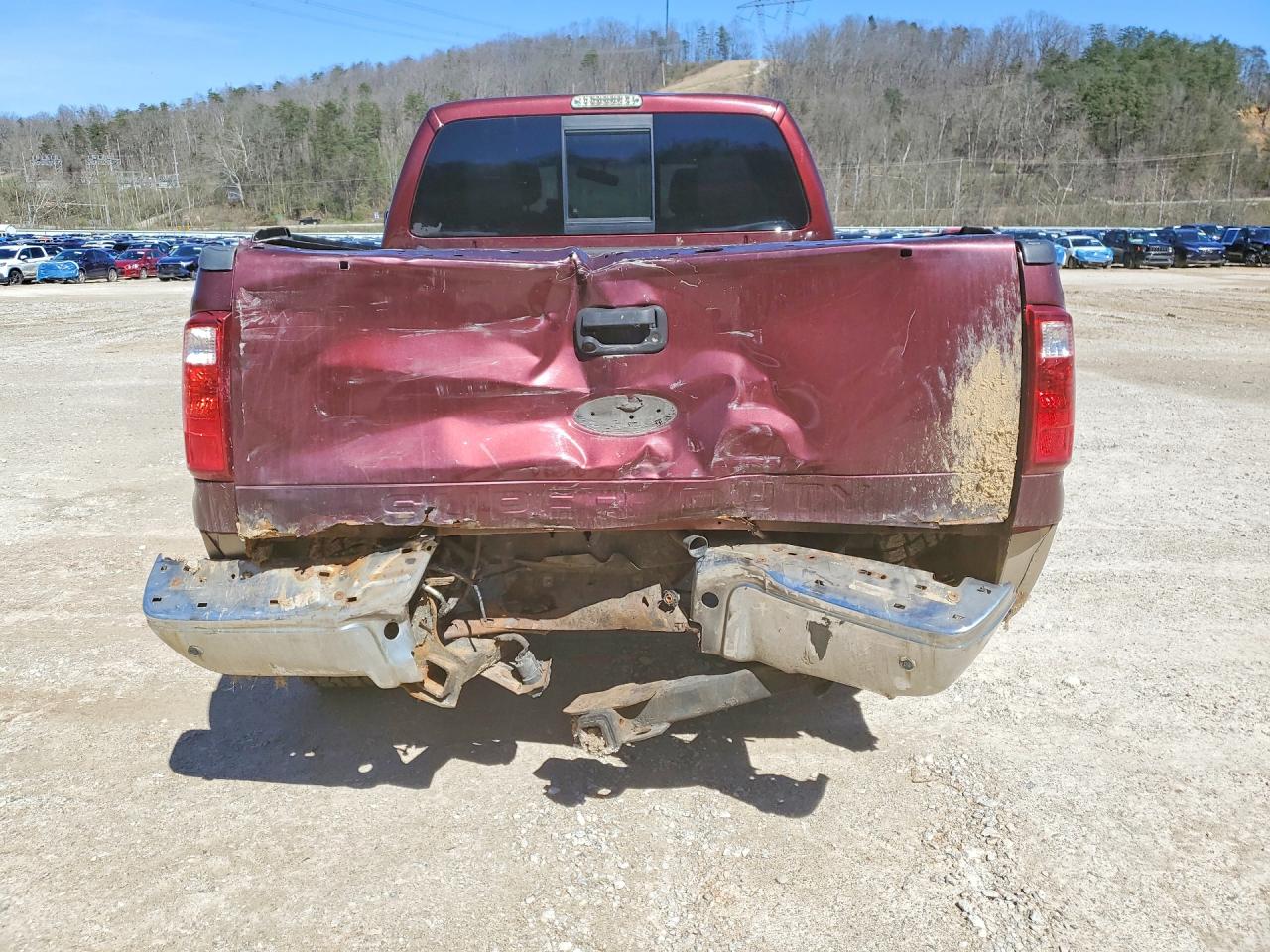 2011 Ford F250 Super Duty Burgundy vin: 1FT7W2BTXBEB94235