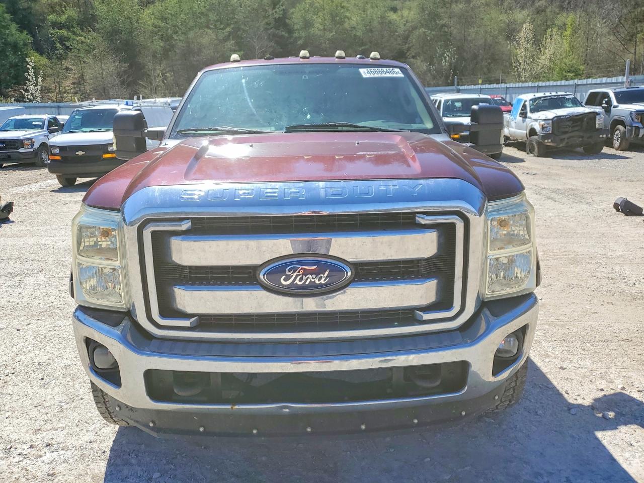 2011 Ford F250 Super Duty Burgundy vin: 1FT7W2BTXBEB94235