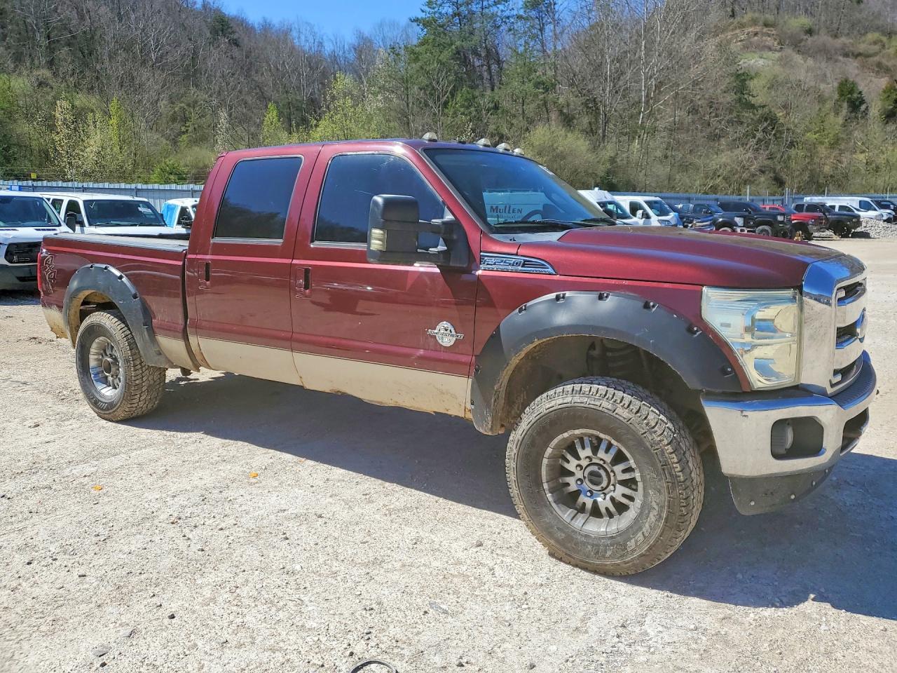 2011 Ford F250 Super Duty Burgundy vin: 1FT7W2BTXBEB94235