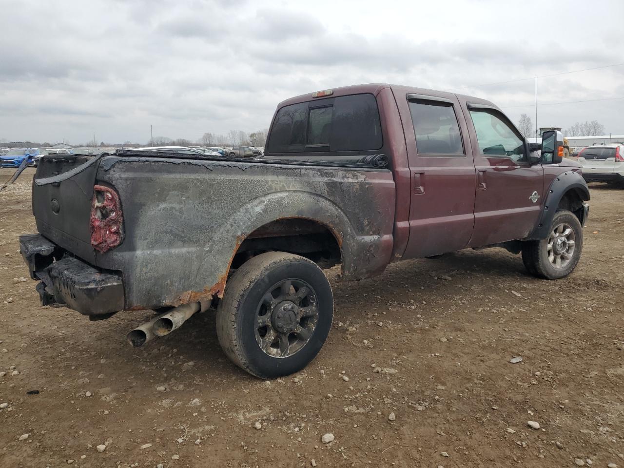 2011 Ford F250 Super Duty Темно-бордовый vin: 1FT7W2BTXBEC27430