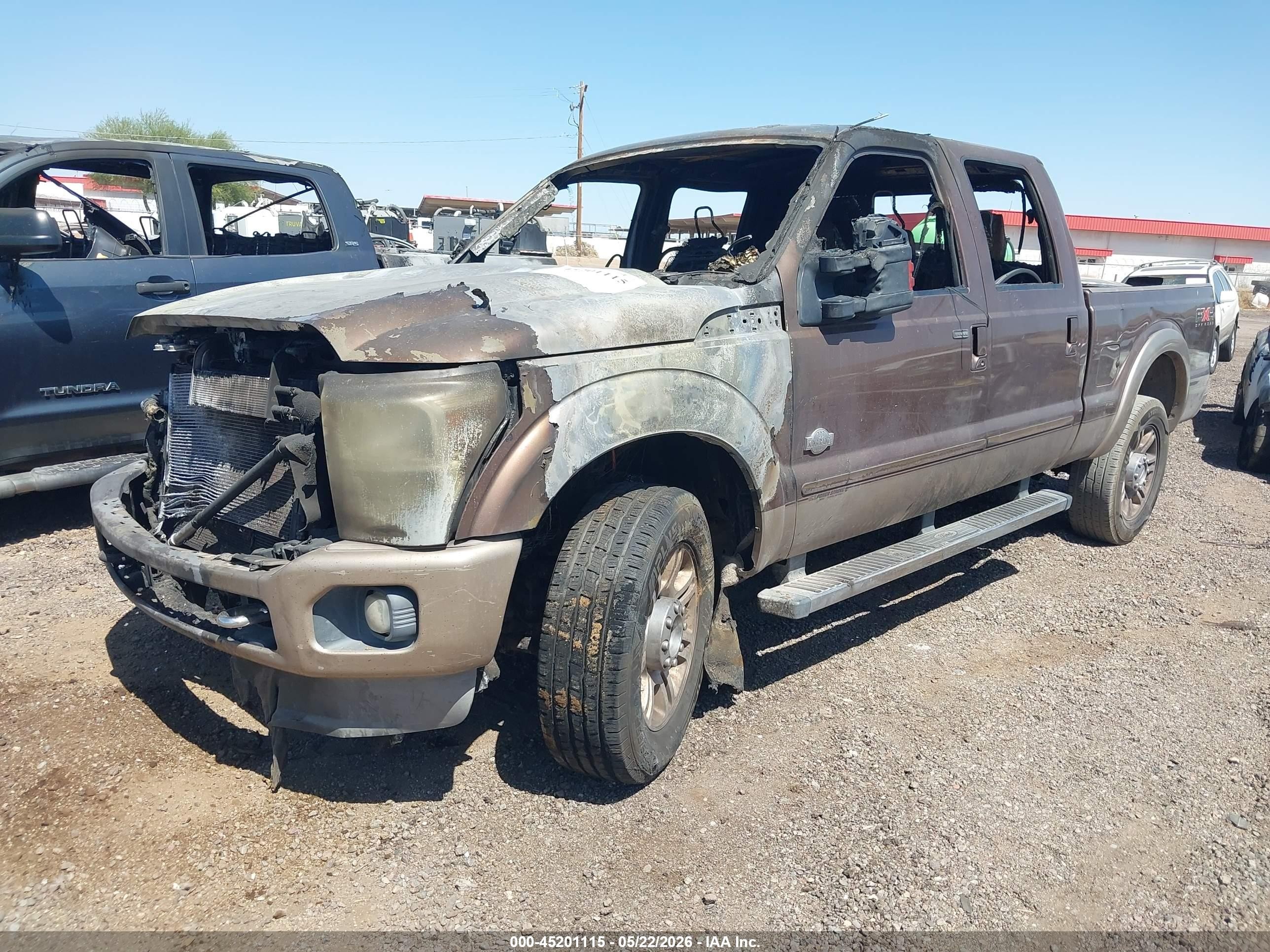 2011 Ford F-250 Lariat Brown vin: 1FT7W2BTXBED03177