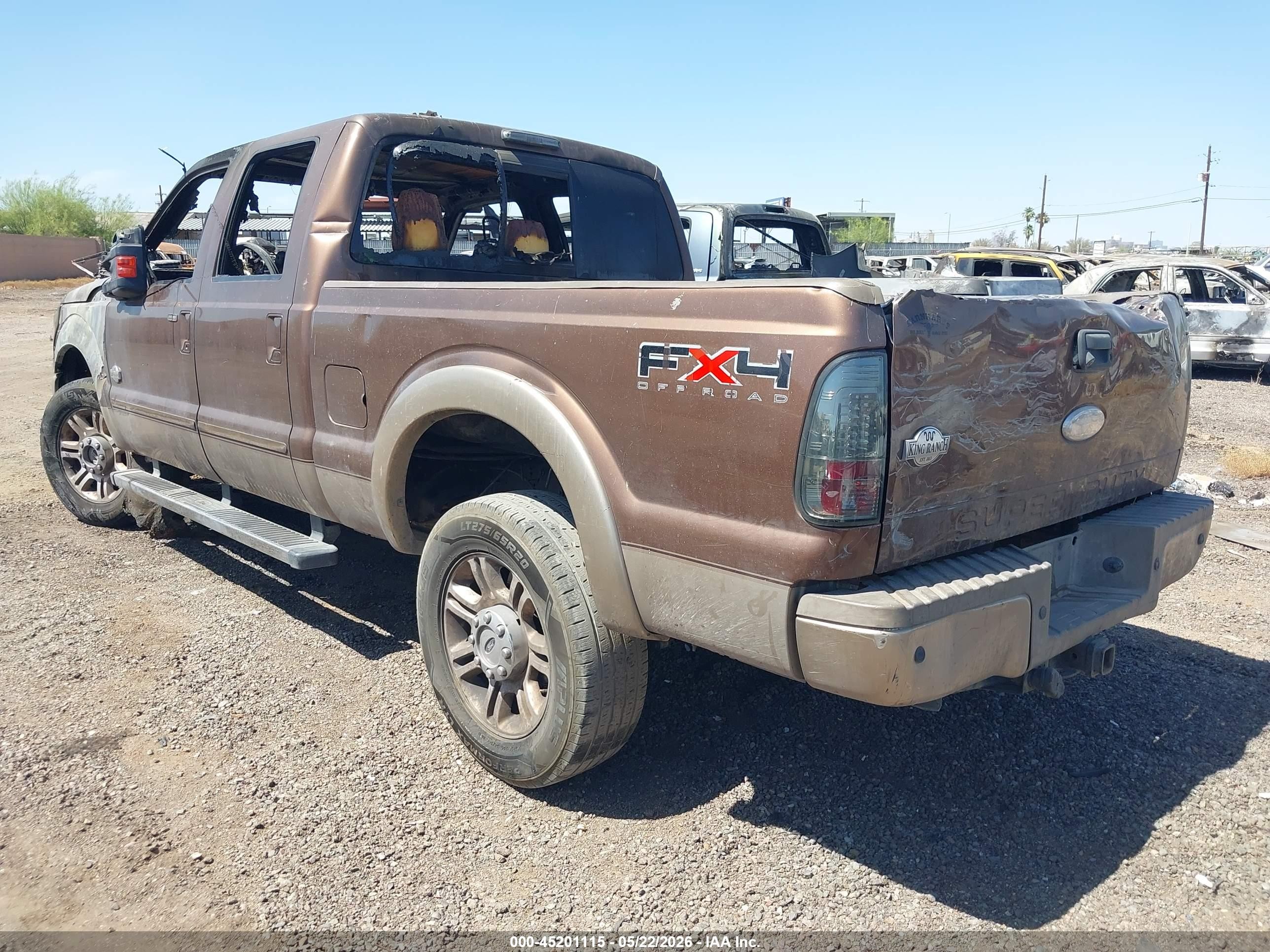 2011 Ford F-250 Lariat Brown vin: 1FT7W2BTXBED03177