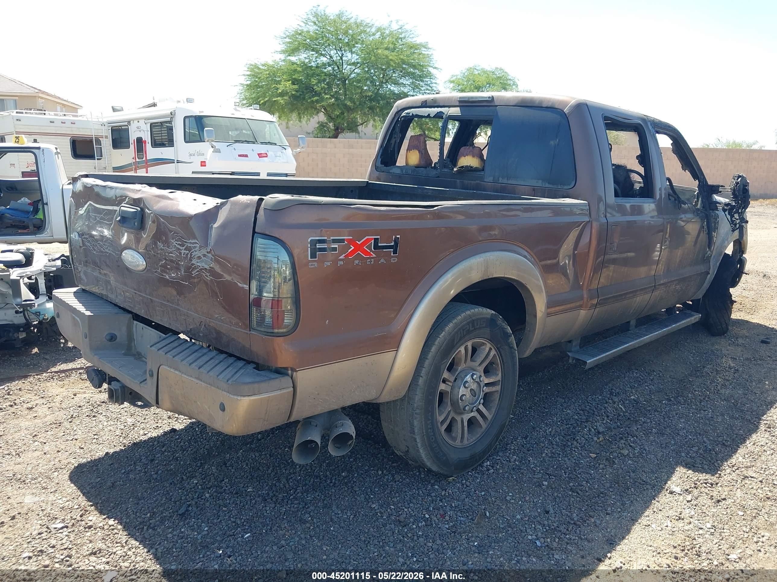 2011 Ford F-250 Lariat Brown vin: 1FT7W2BTXBED03177