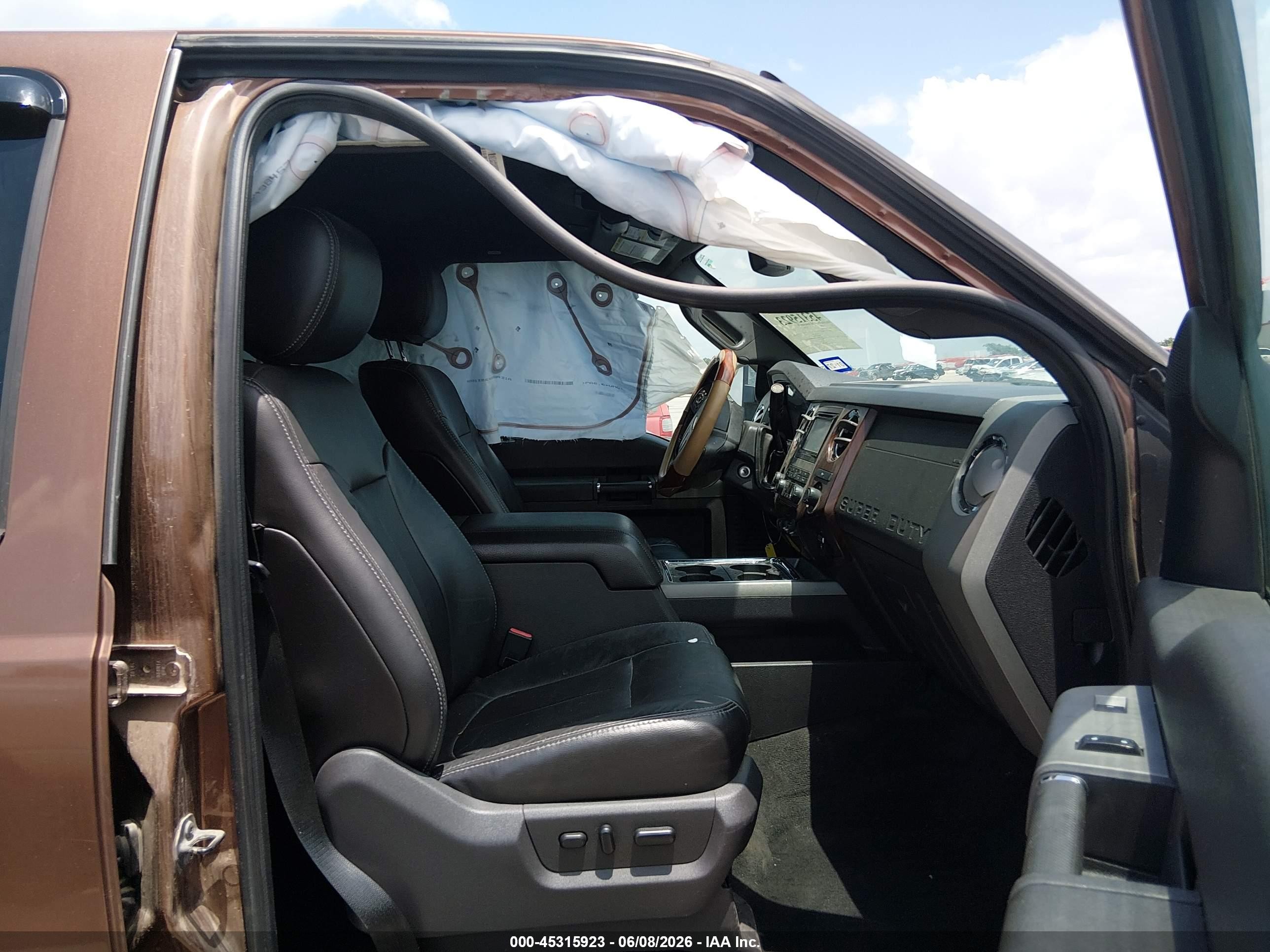 2012 Ford F-250 Lariat Brown vin: 1FT7W2BTXCEB16412