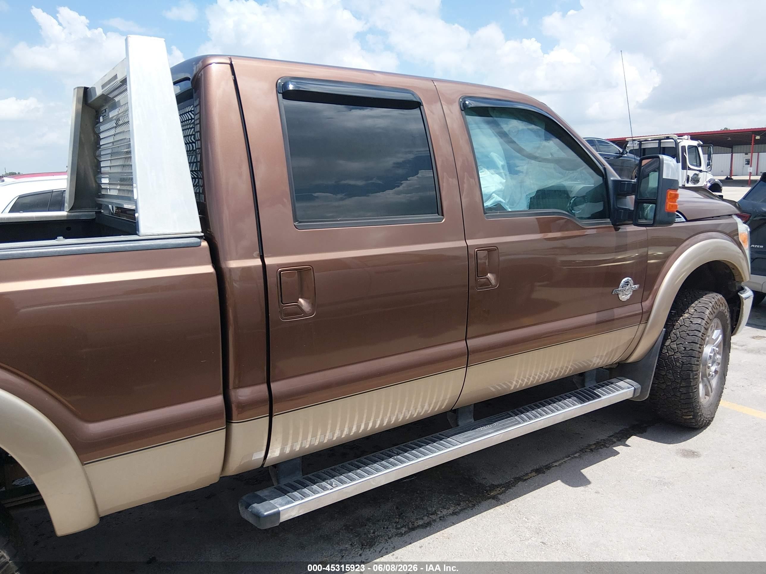 2012 Ford F-250 Lariat Brown vin: 1FT7W2BTXCEB16412