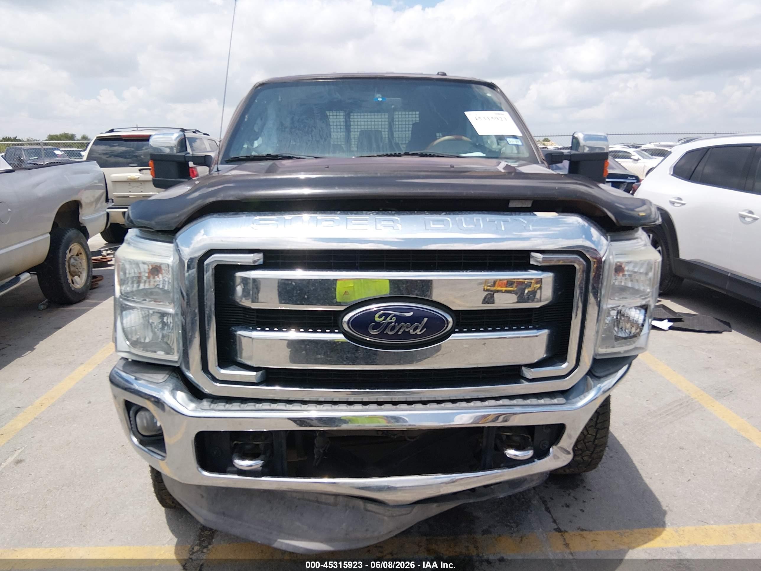 2012 Ford F-250 Lariat Brown vin: 1FT7W2BTXCEB16412