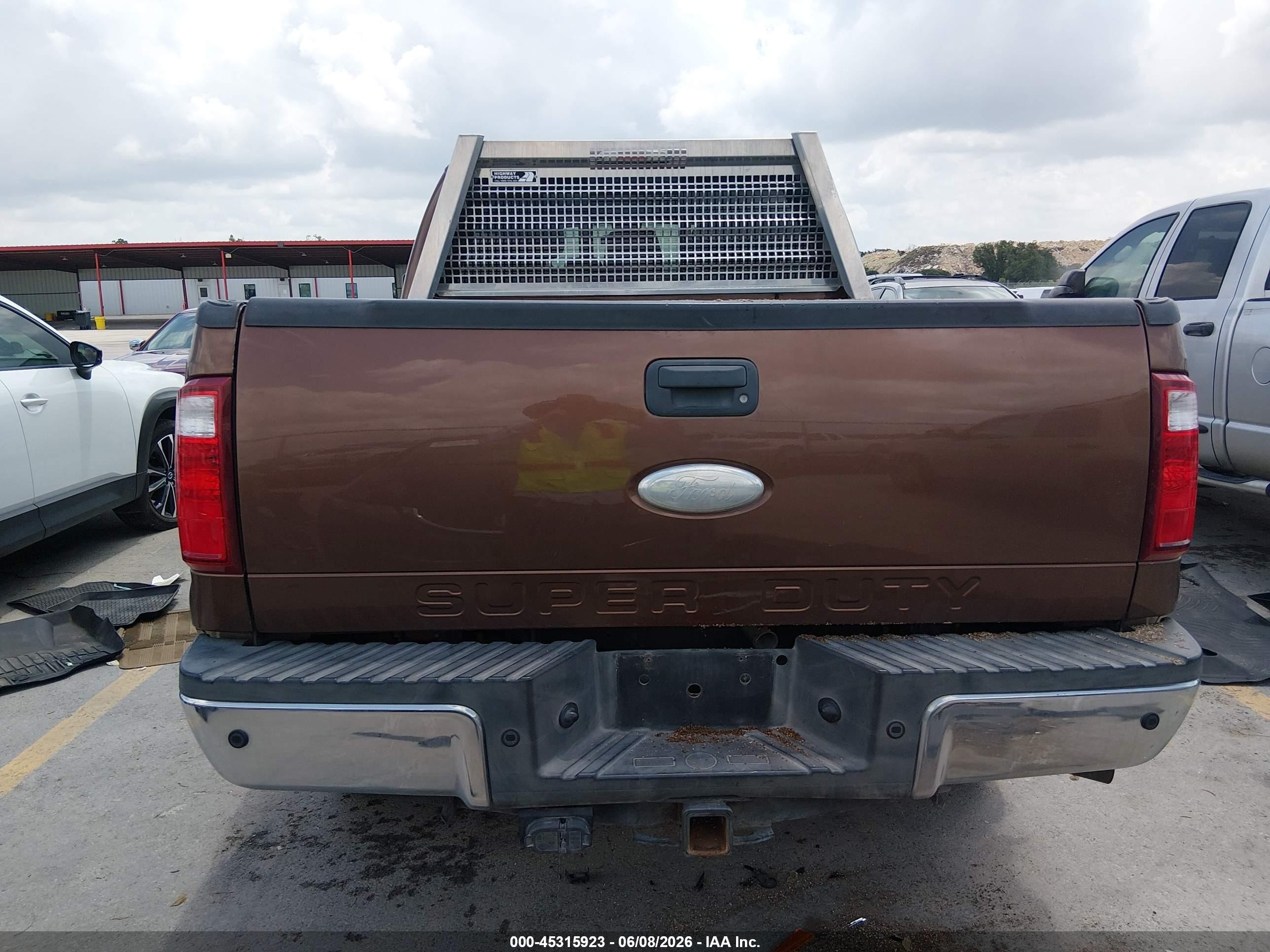 2012 Ford F-250 Lariat Brown vin: 1FT7W2BTXCEB16412