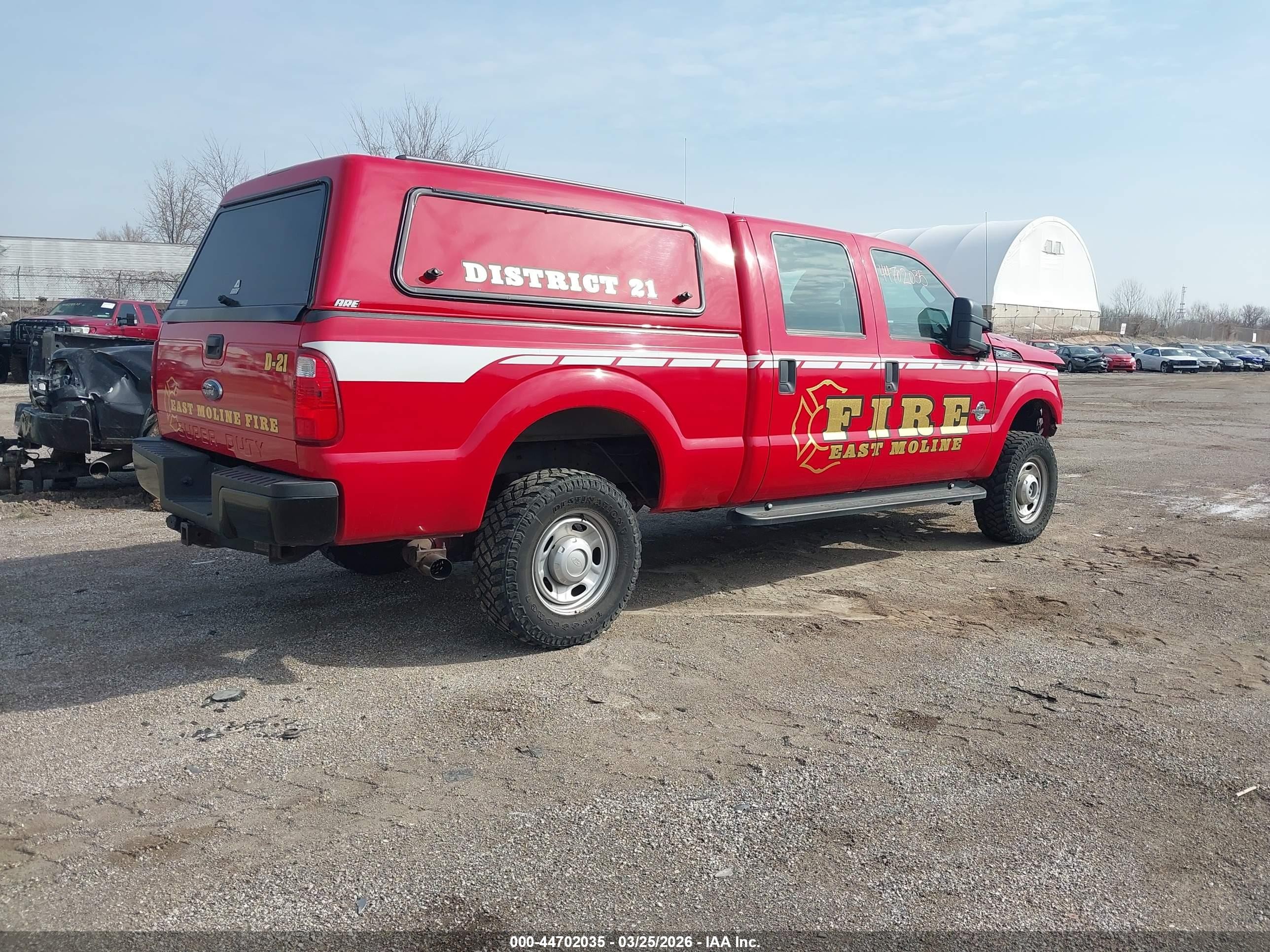 2012 Ford F-250 Xl Red vin: 1FT7W2BTXCEB23571