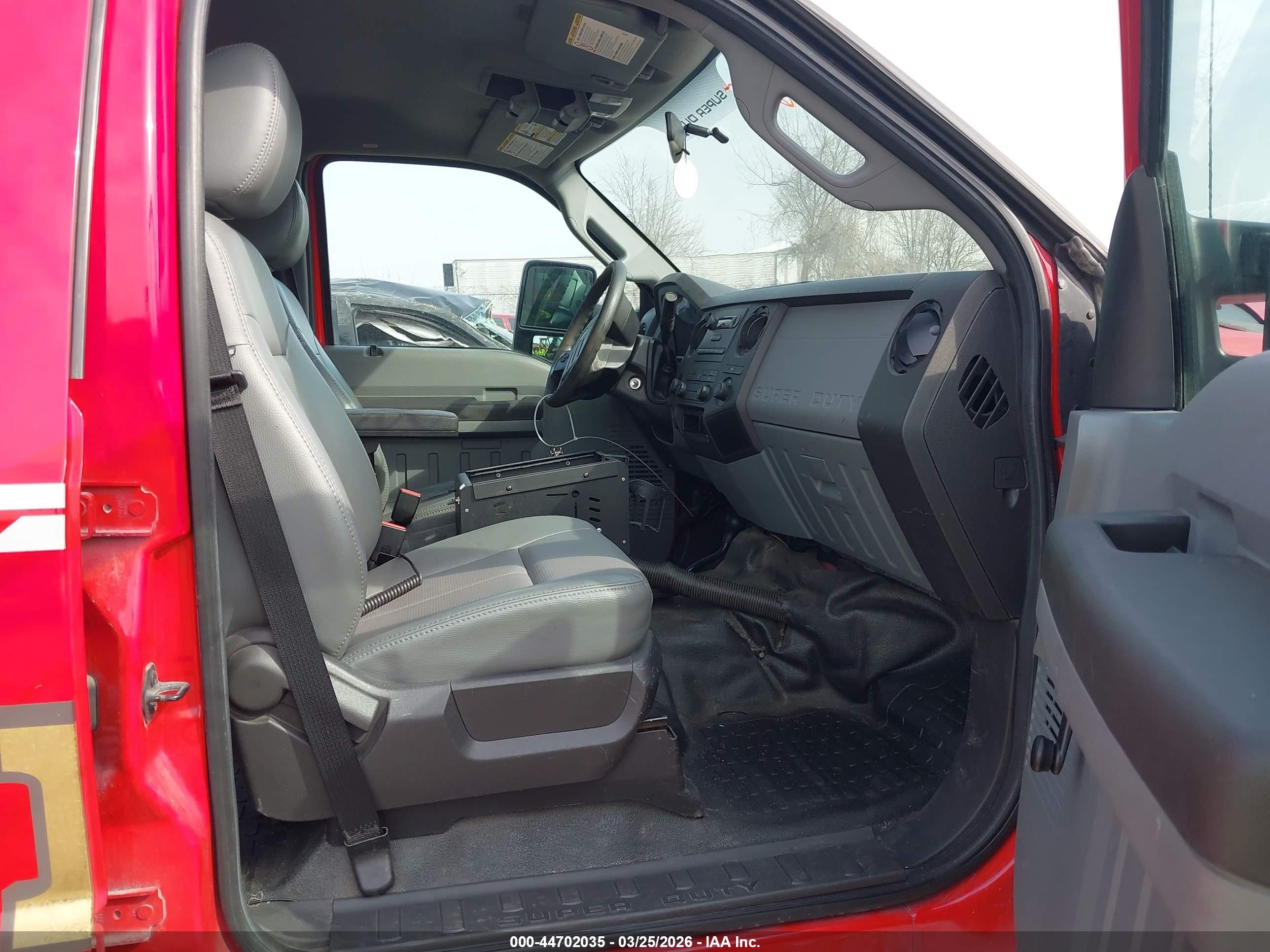 2012 Ford F-250 Xl Red vin: 1FT7W2BTXCEB23571