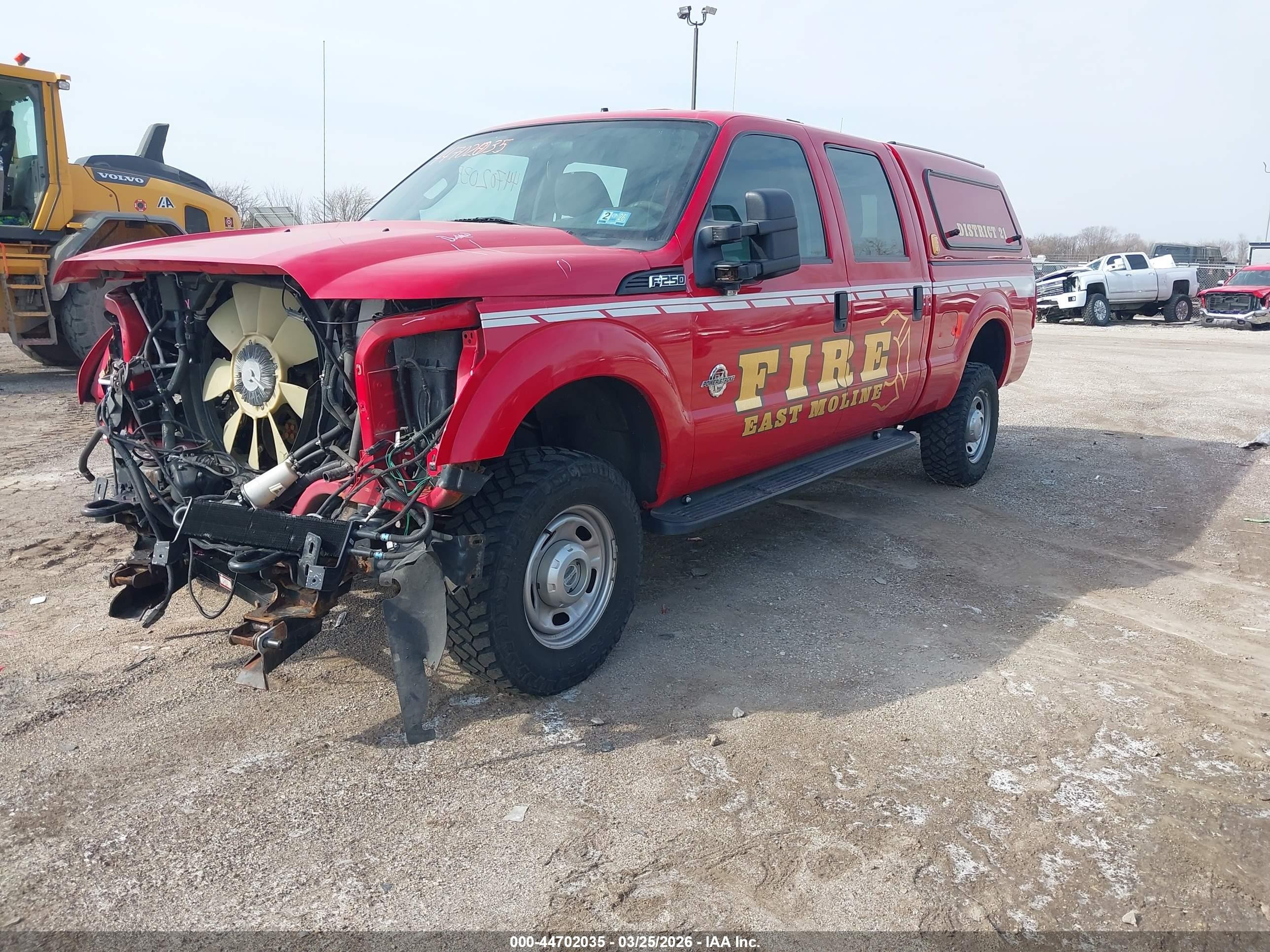 2012 Ford F-250 Xl Red vin: 1FT7W2BTXCEB23571