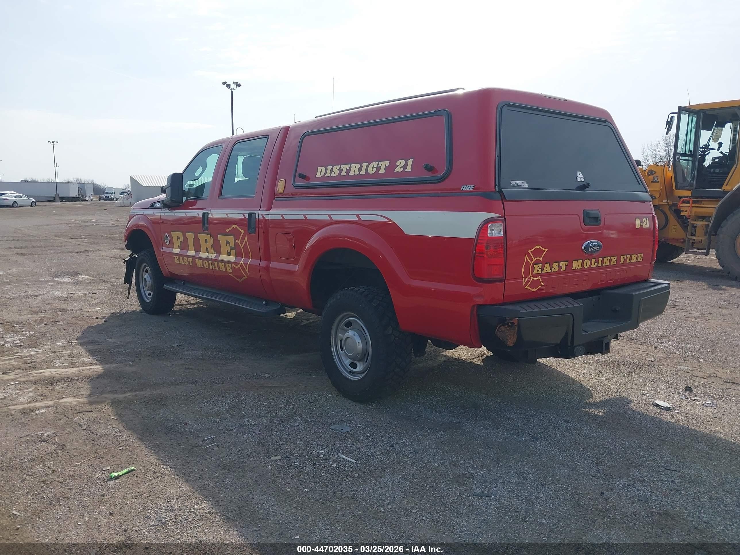 2012 Ford F-250 Xl Red vin: 1FT7W2BTXCEB23571