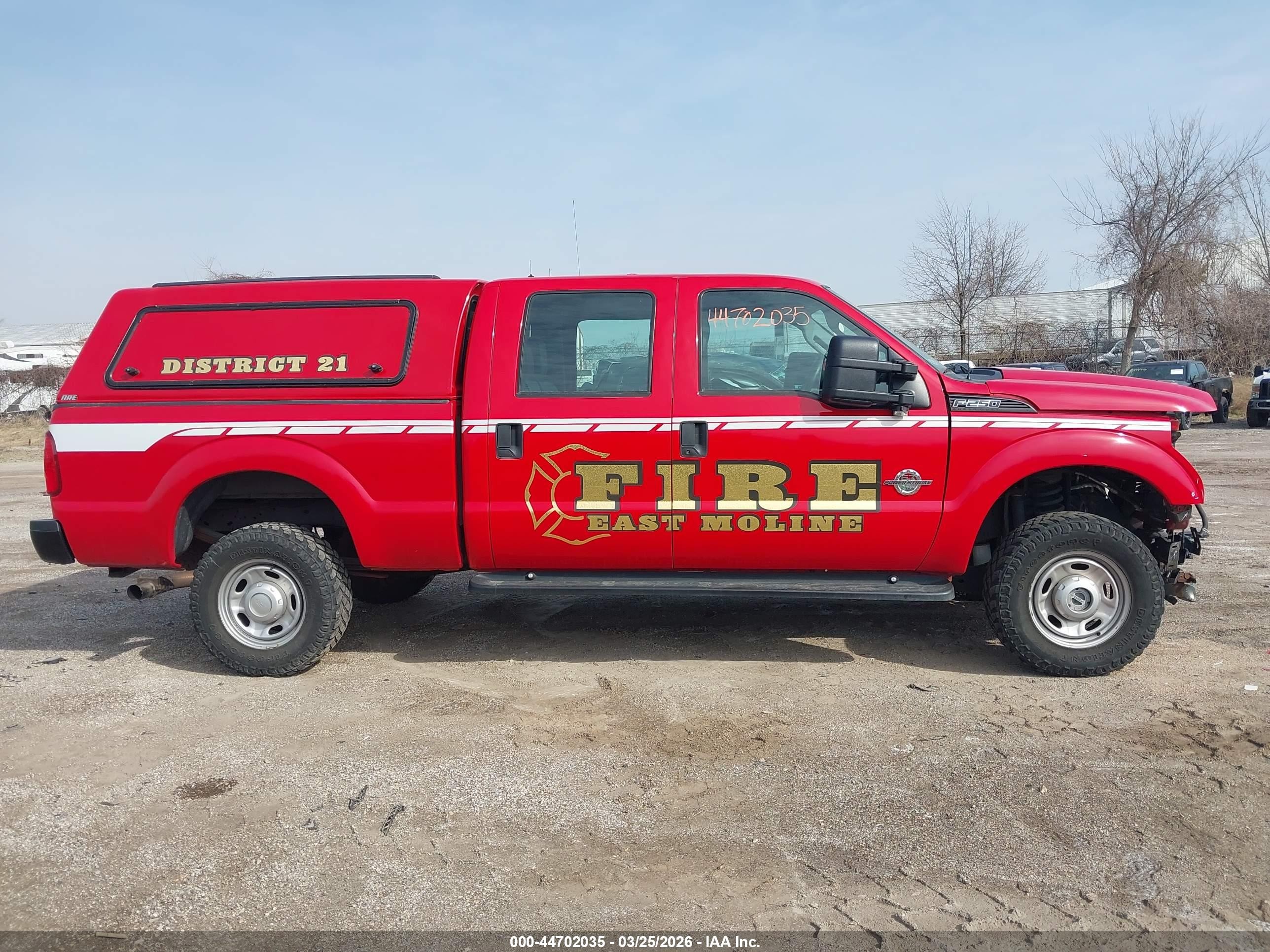 2012 Ford F-250 Xl Red vin: 1FT7W2BTXCEB23571