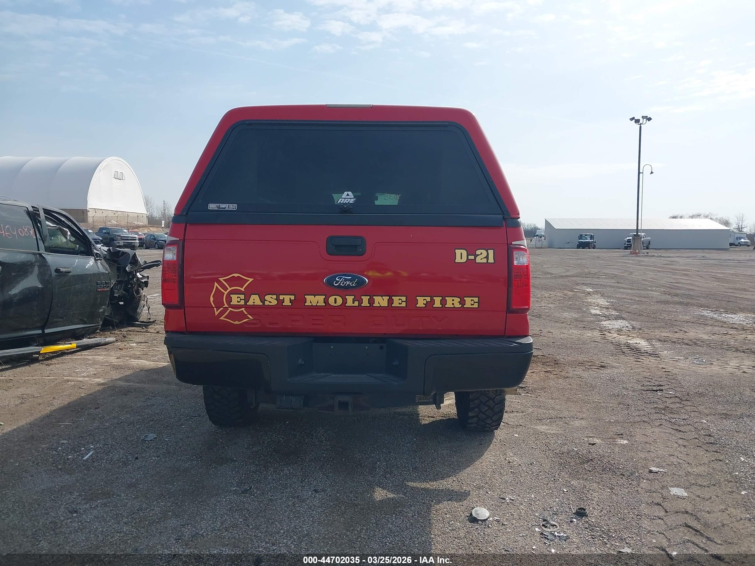 2012 Ford F-250 Xl Red vin: 1FT7W2BTXCEB23571