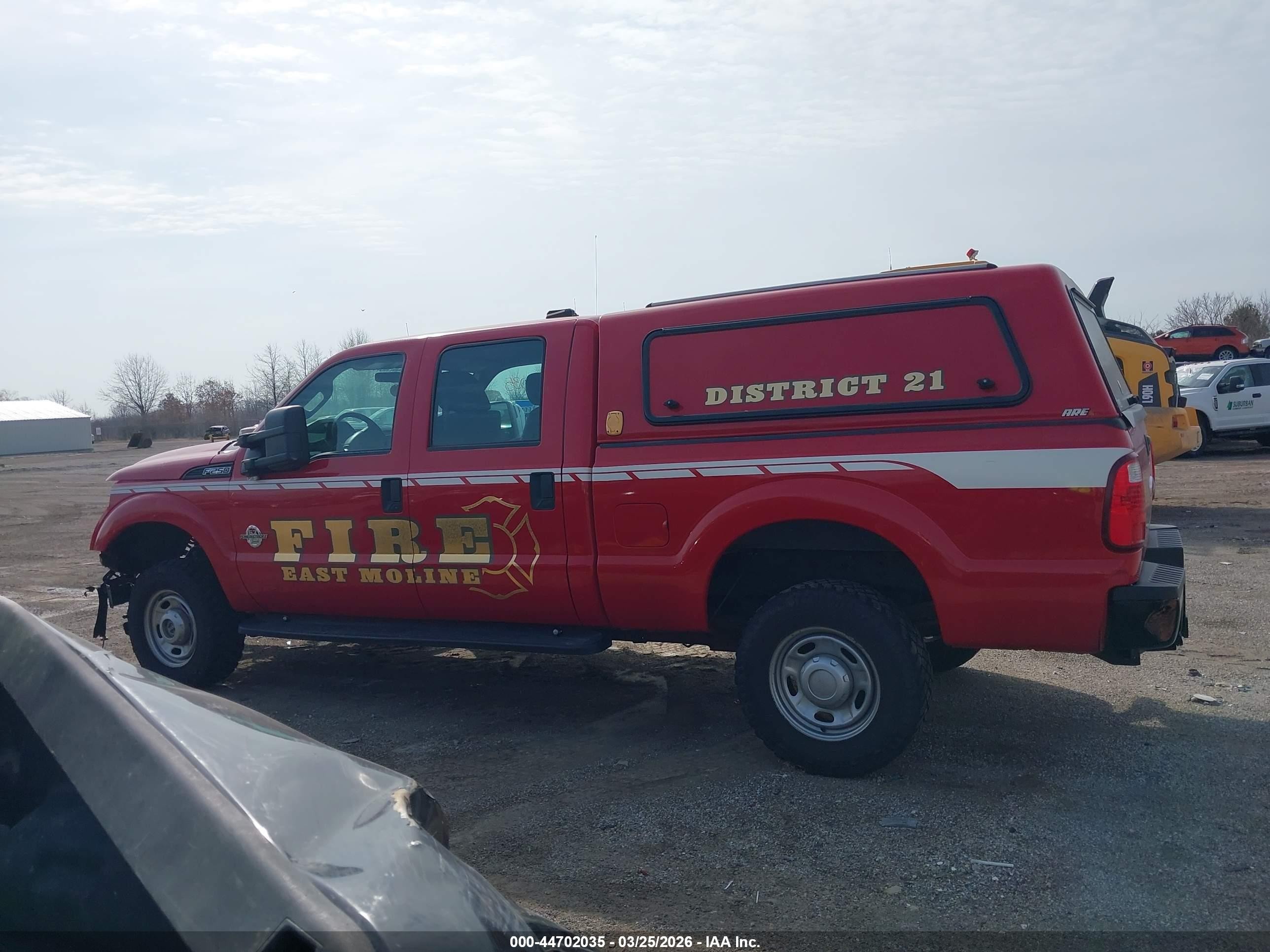 2012 Ford F-250 Xl Red vin: 1FT7W2BTXCEB23571