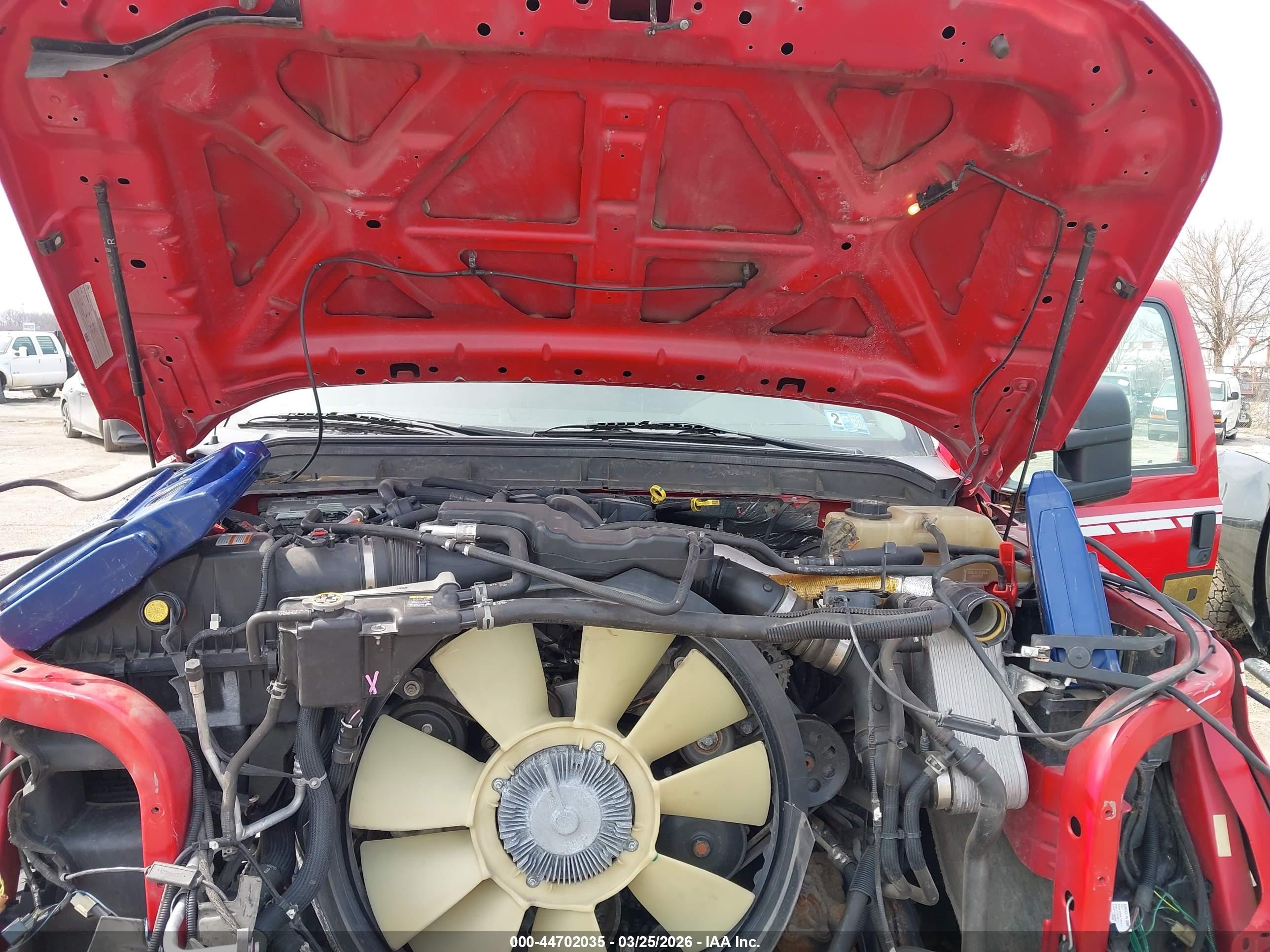 2012 Ford F-250 Xl Red vin: 1FT7W2BTXCEB23571