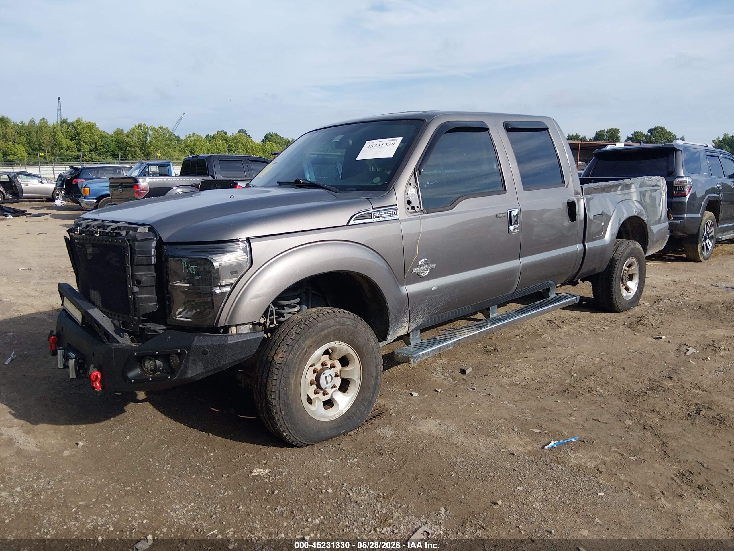 2012 Ford F-250 Xlt Gray vin: 1FT7W2BTXCEB95032