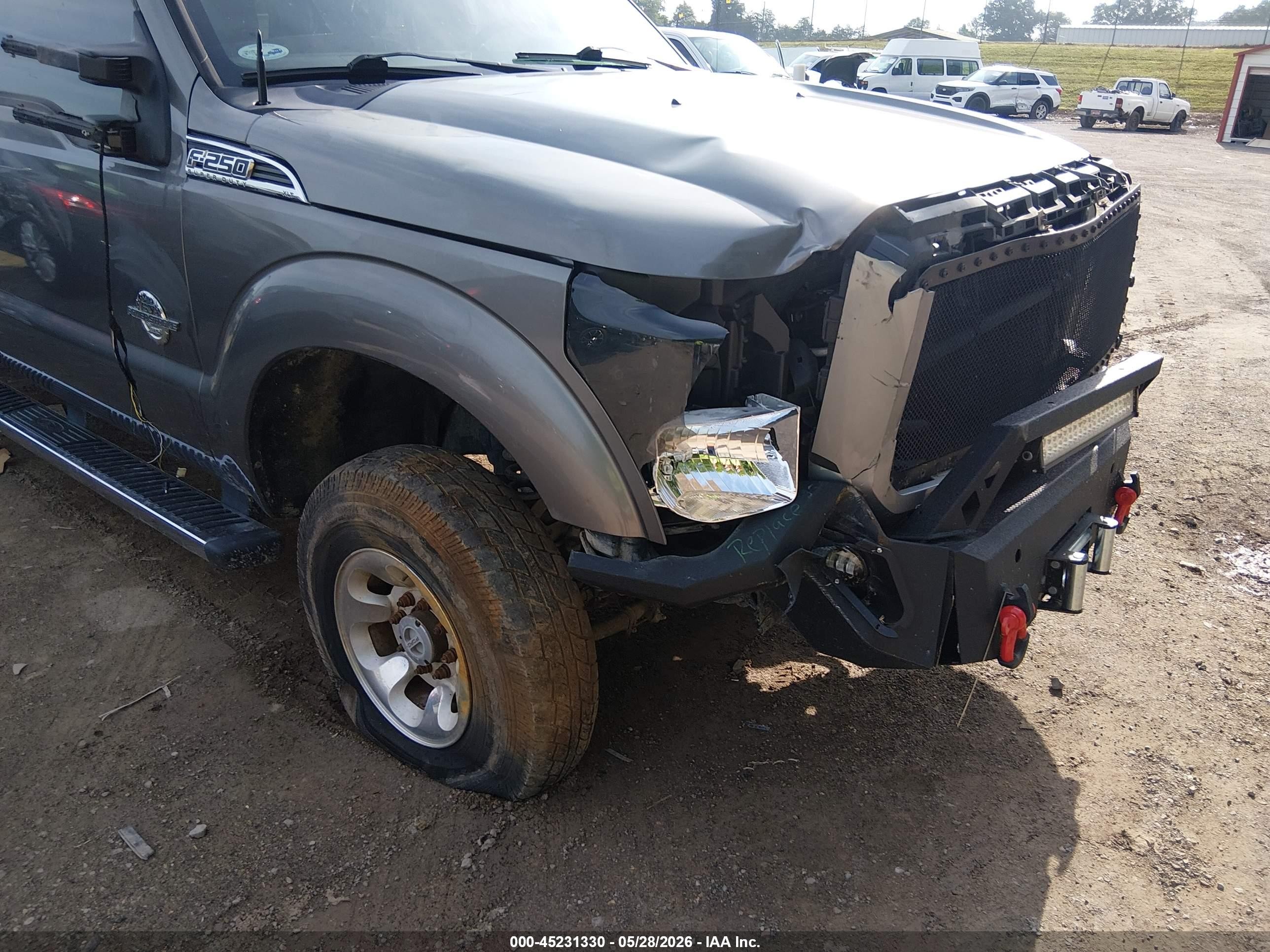 2012 Ford F-250 Xlt Gray vin: 1FT7W2BTXCEB95032