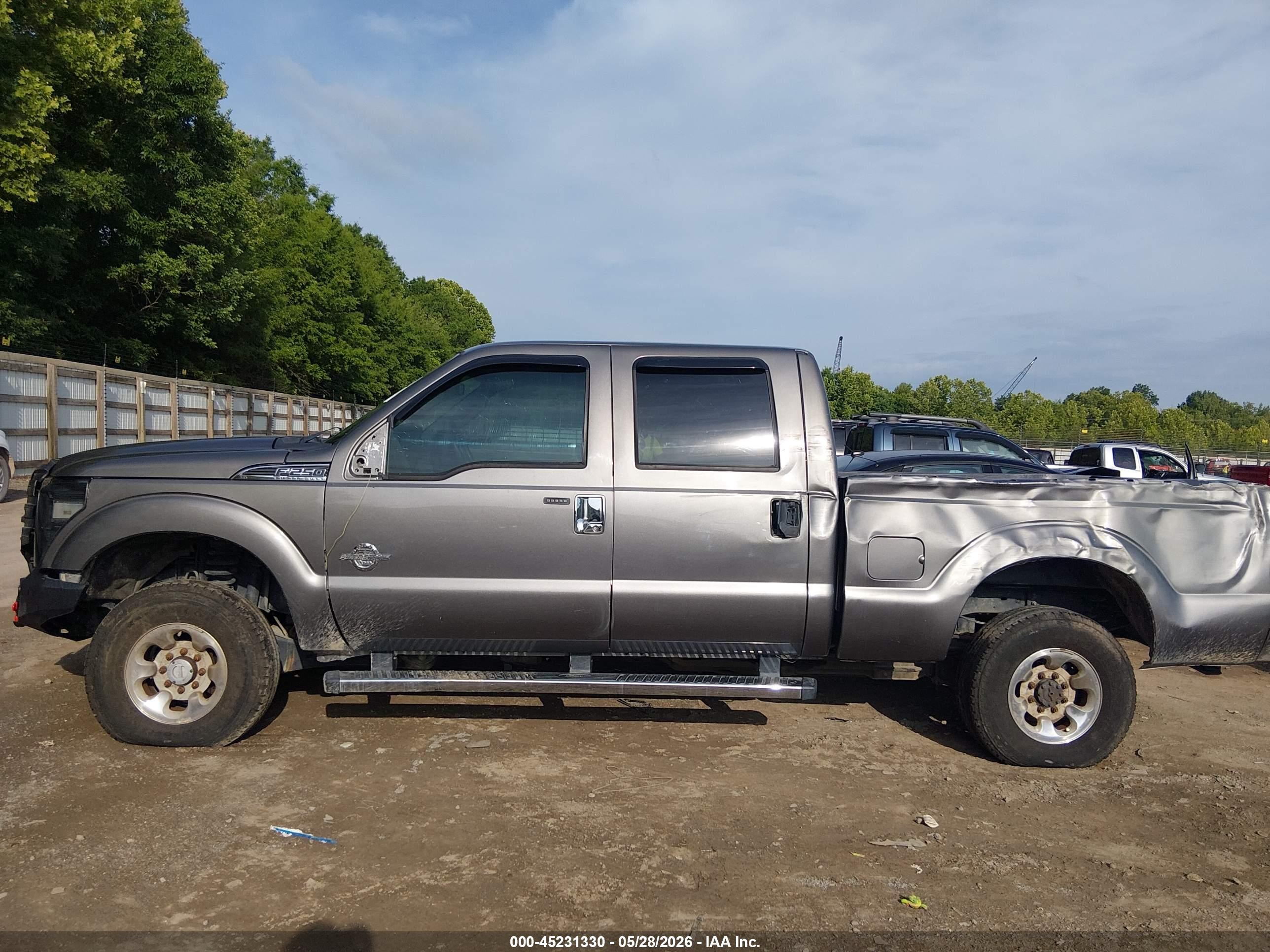 2012 Ford F-250 Xlt Gray vin: 1FT7W2BTXCEB95032