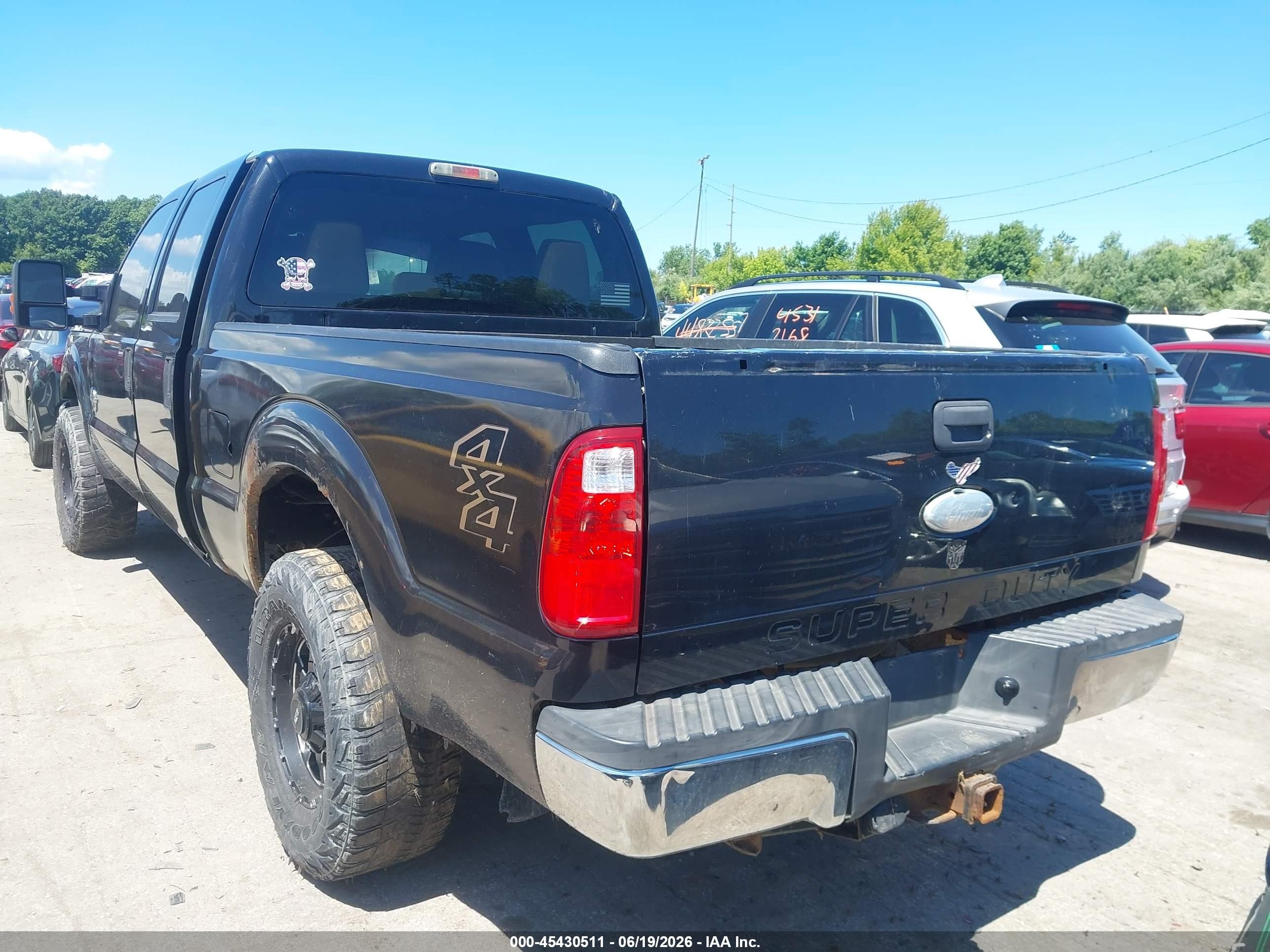 2012 Ford F-250 King Ranch/lariat/xl/xlt Black vin: 1FT7W2BTXCEC25680