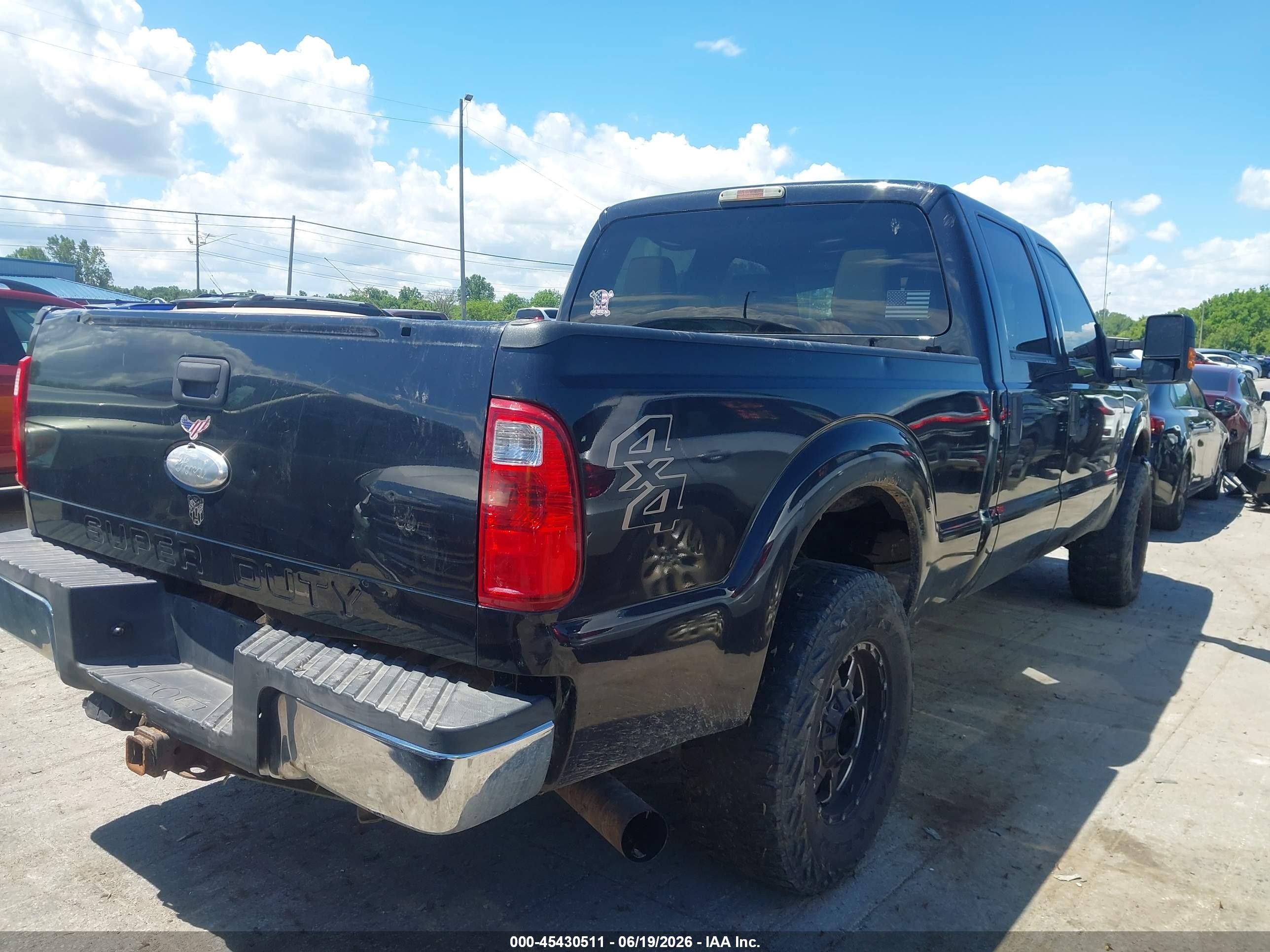 2012 Ford F-250 King Ranch/lariat/xl/xlt Black vin: 1FT7W2BTXCEC25680