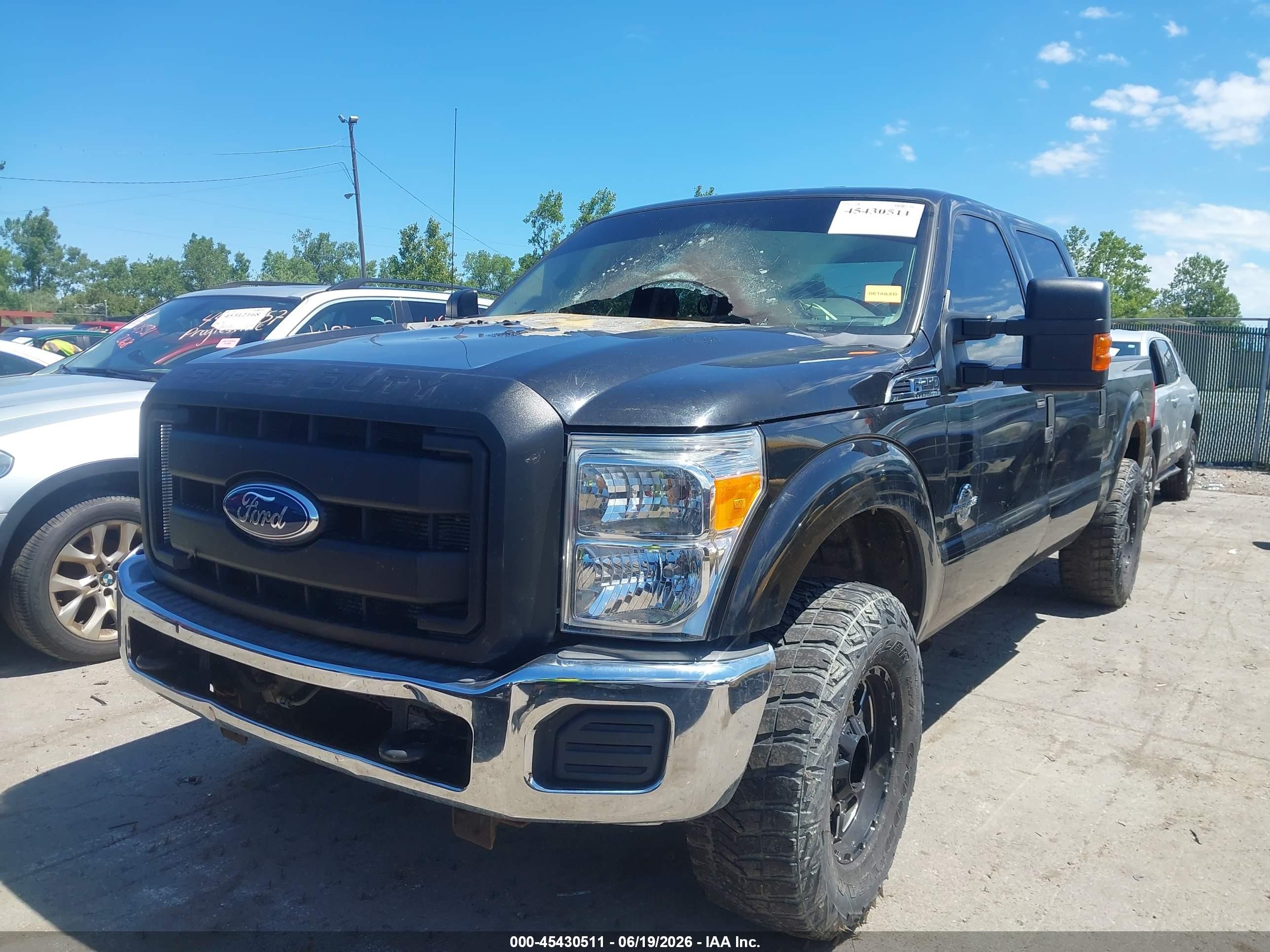 2012 Ford F-250 King Ranch/lariat/xl/xlt Black vin: 1FT7W2BTXCEC25680