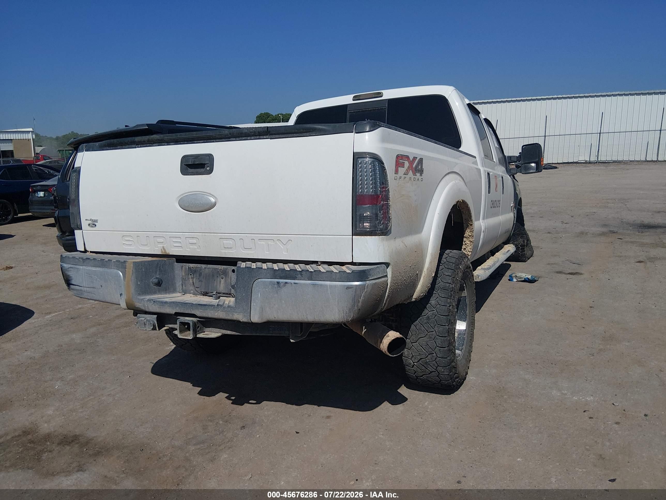 2012 Ford Super Duty F-250 Srw Xlt Белый vin: 1FT7W2BTXCEC41863